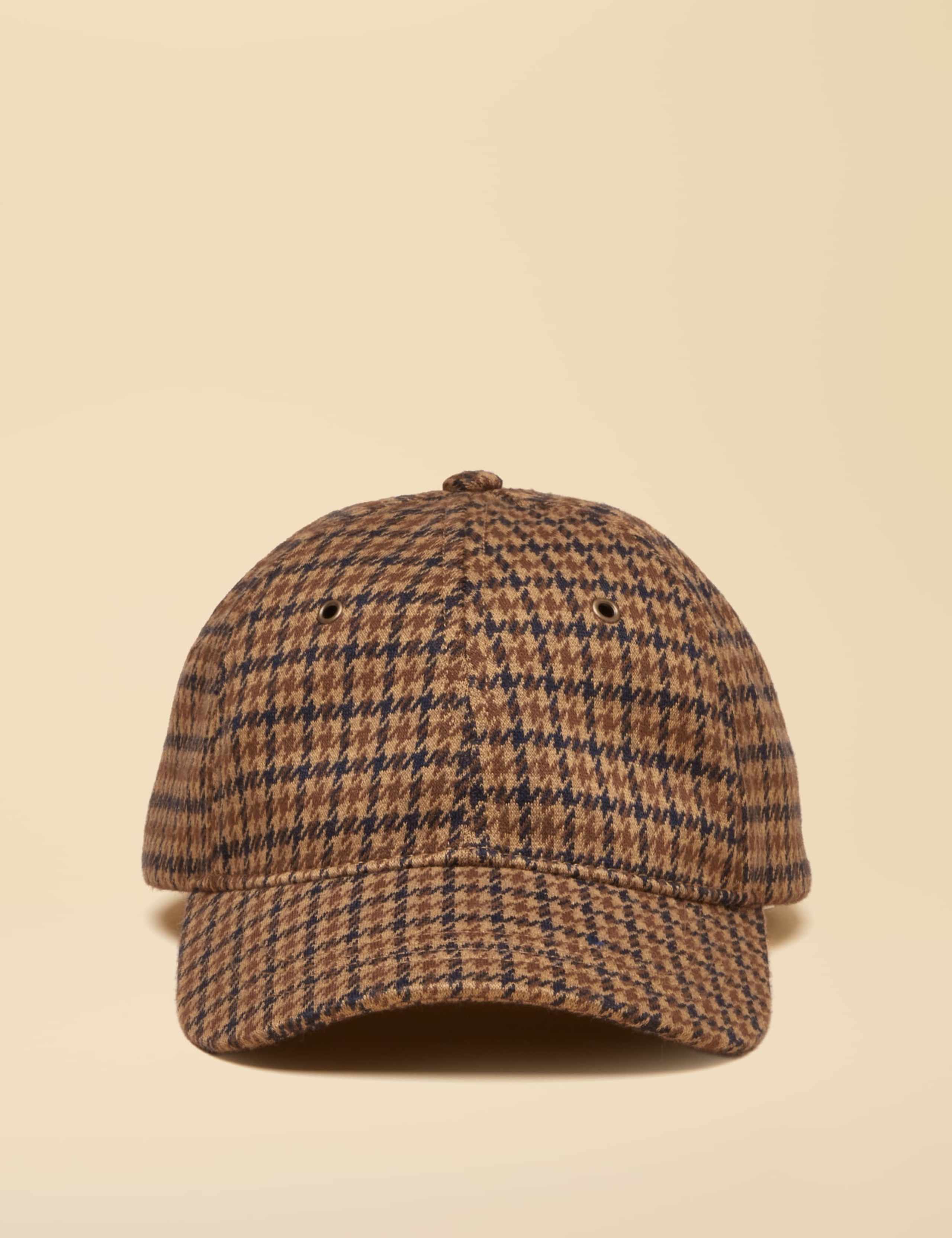 Houndstooth Tweed Baseball Cap 1 of 7