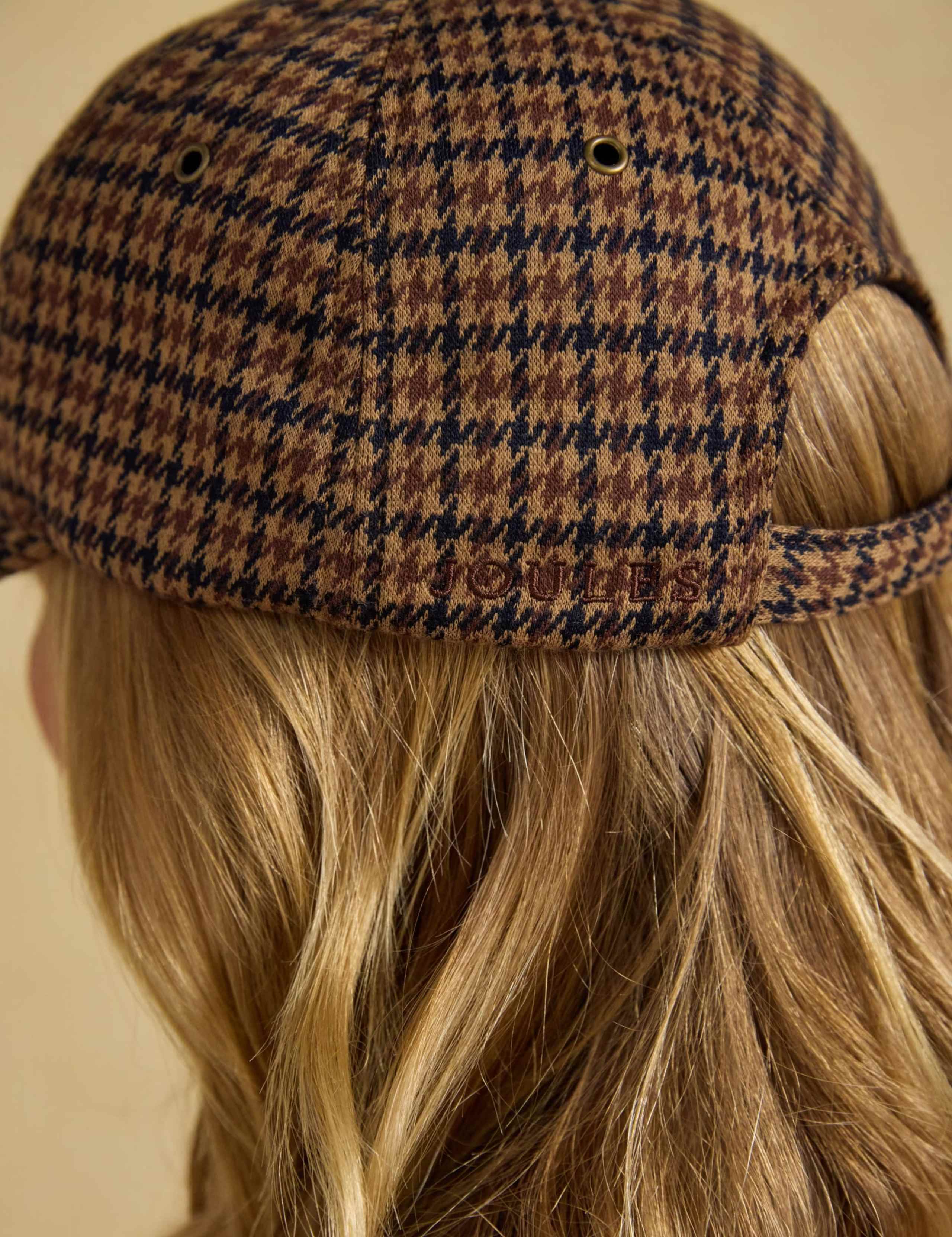 Houndstooth Tweed Baseball Cap 2 of 7