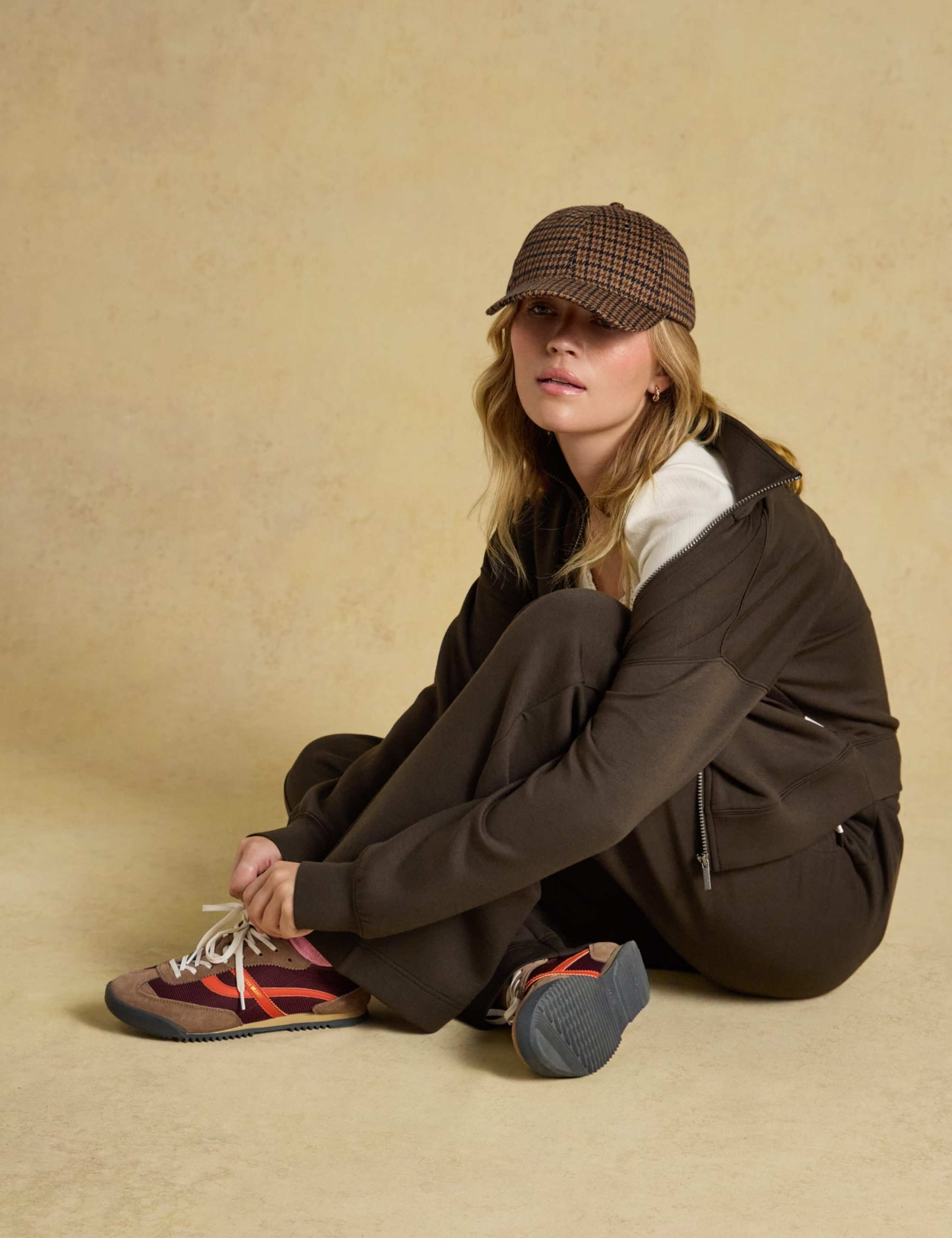 Houndstooth Tweed Baseball Cap 4 of 7