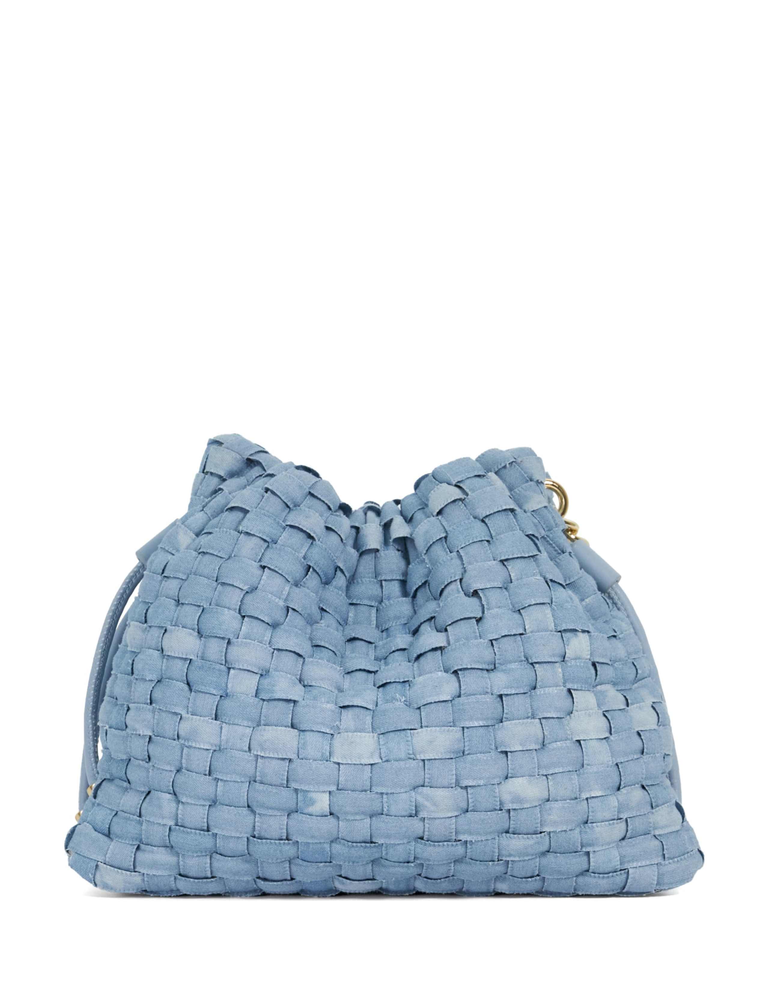 Cotton Rich Drawstring Chain Strap Shoulder Bag 4 of 6