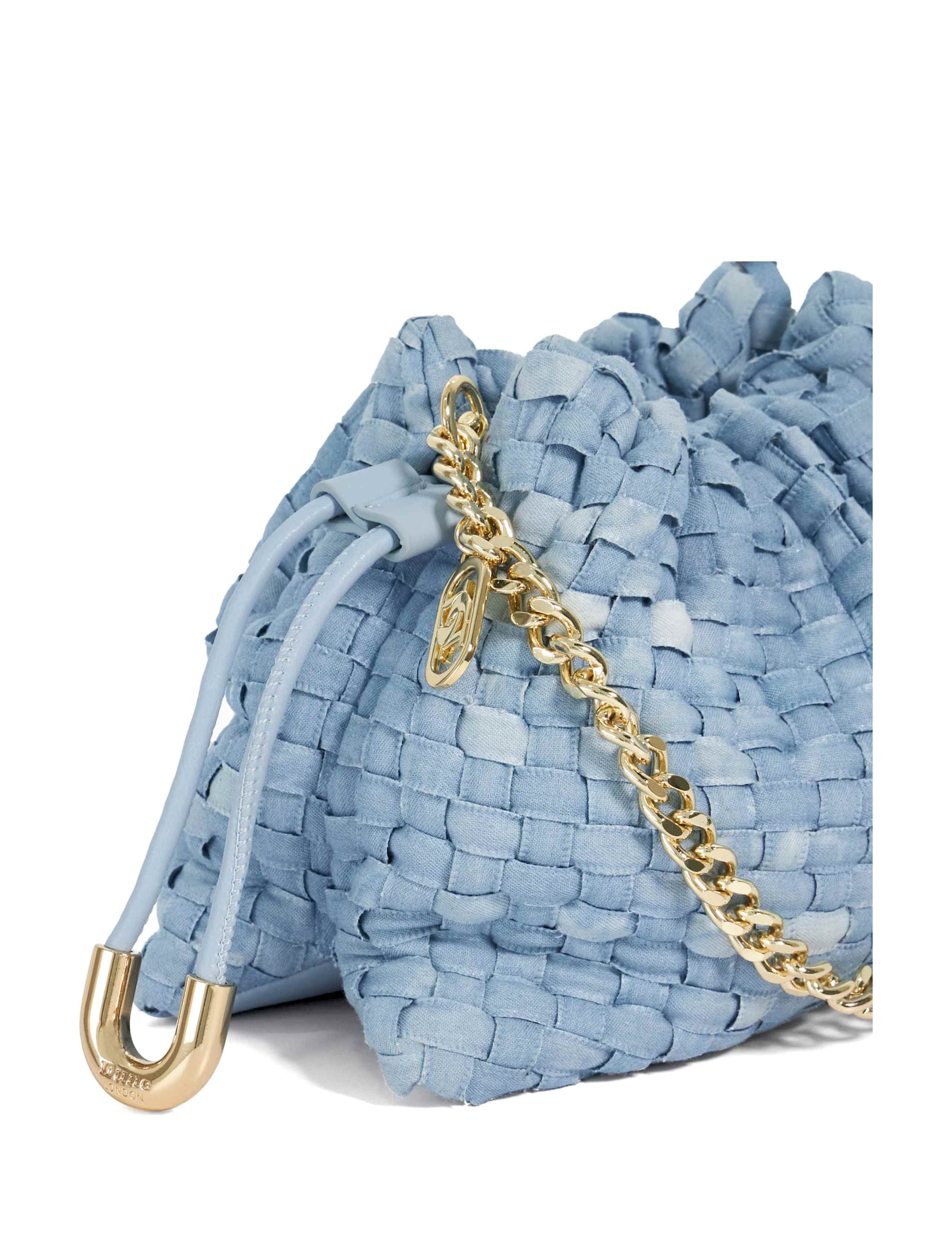 Cotton Rich Drawstring Chain Strap Shoulder Bag 5 of 6