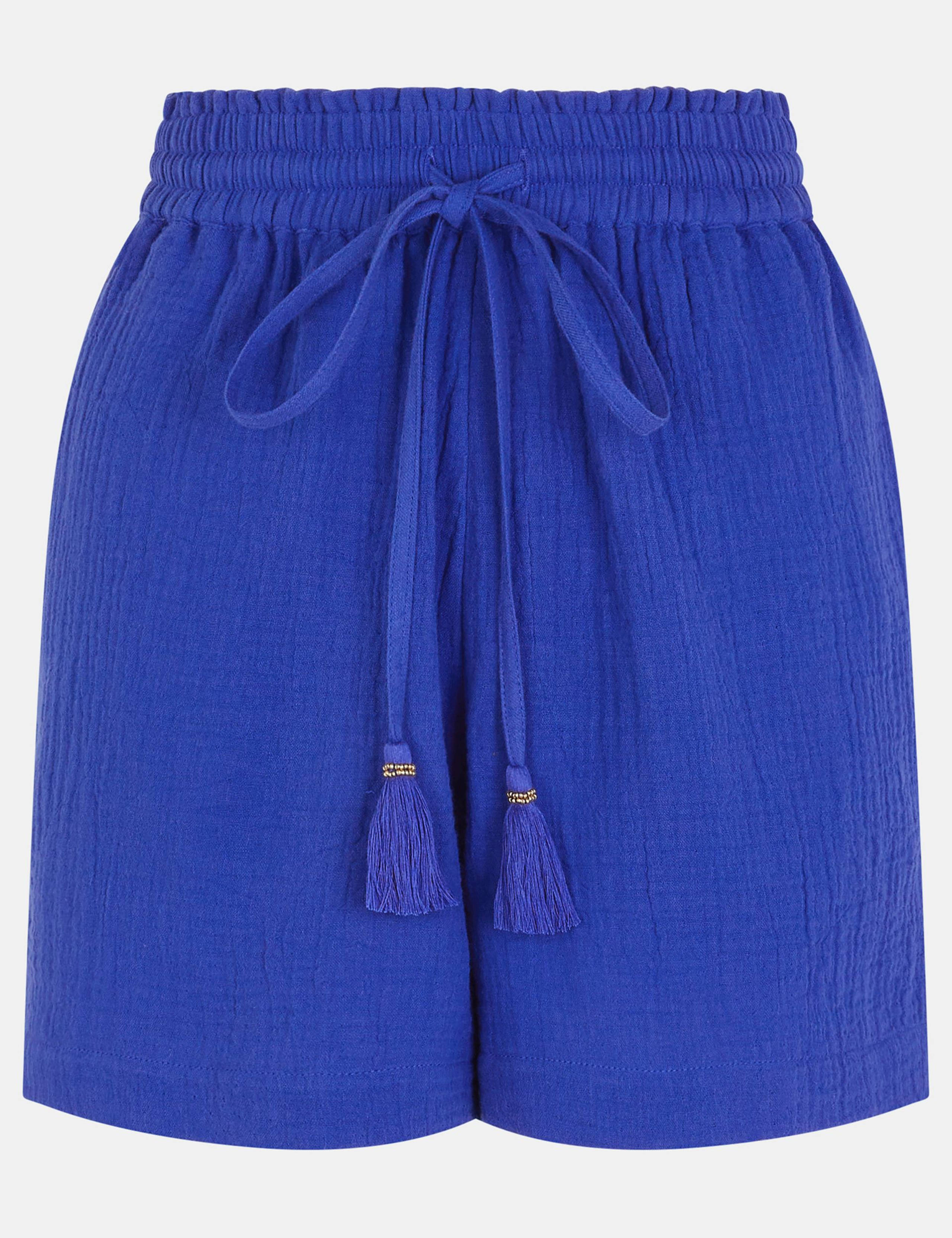 Pure Cotton Crinkle Texture Casual Shorts 2 of 4