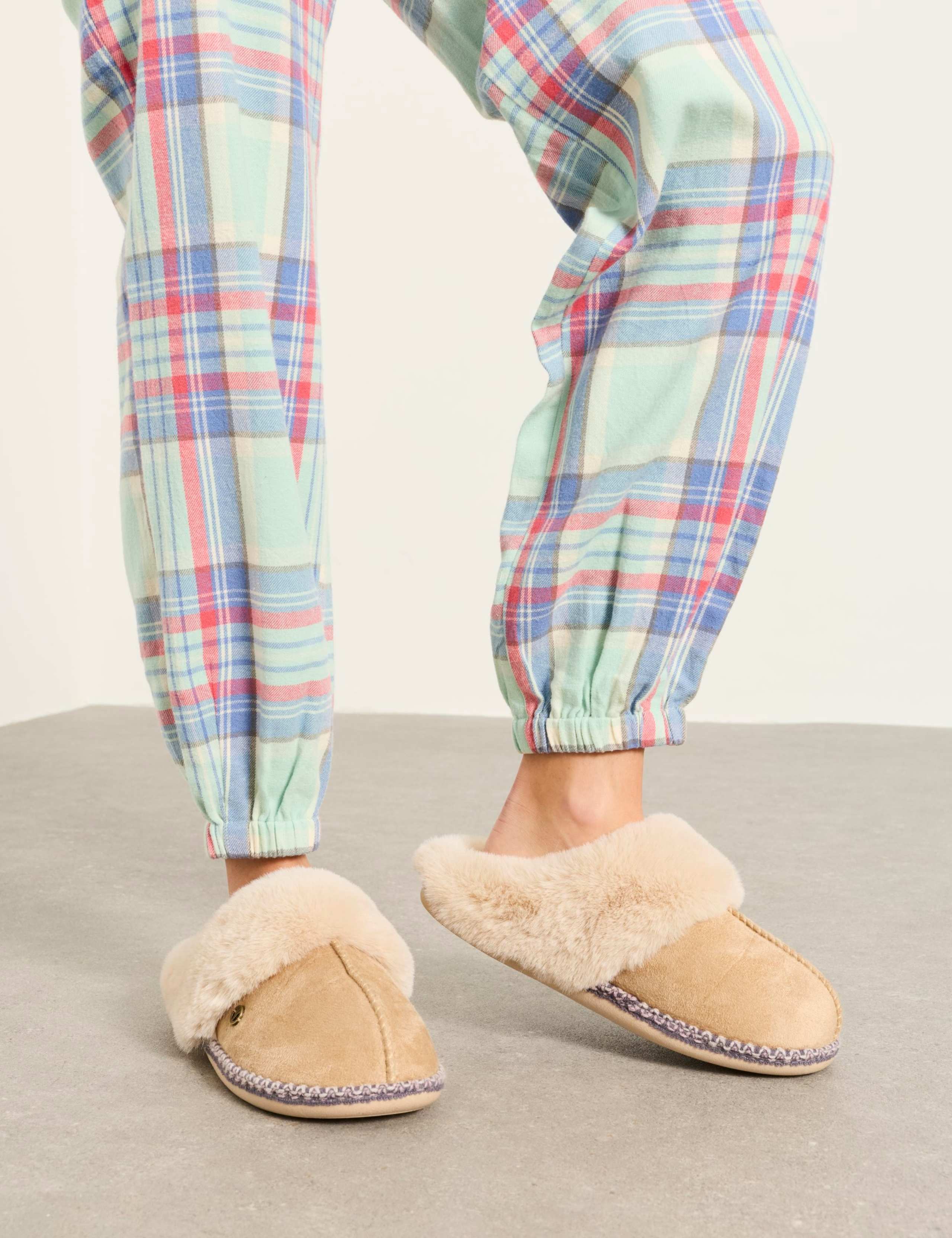 Pure Cotton Checked Pyjama Bottoms 5 of 6
