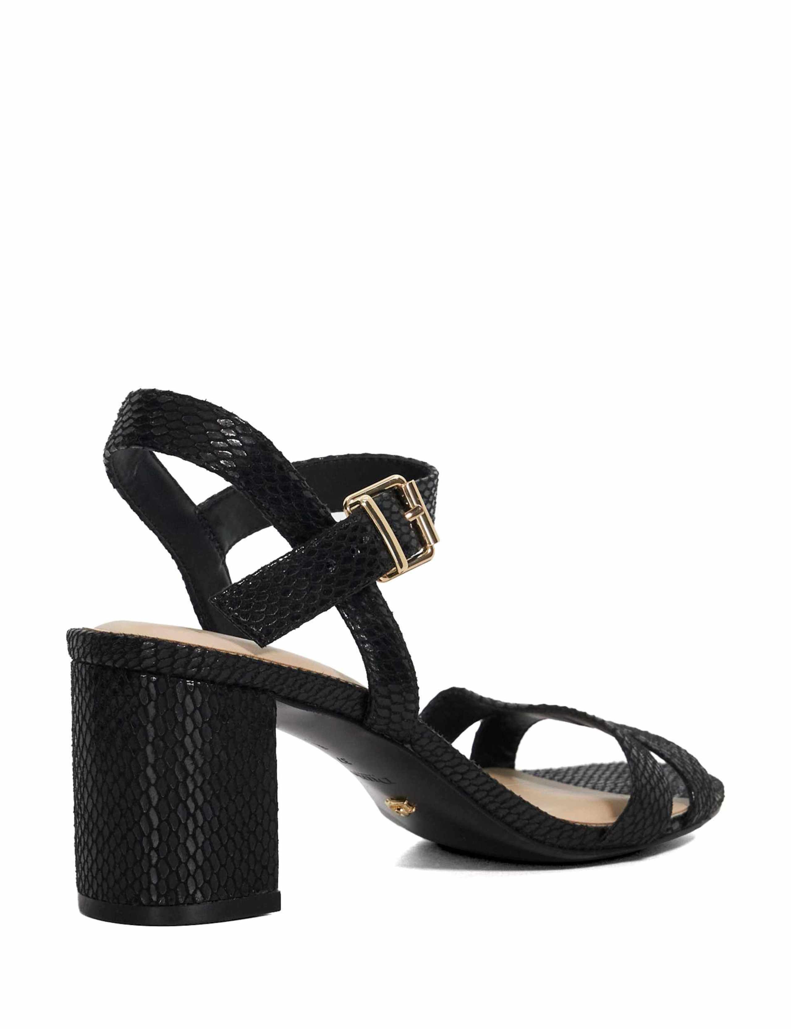 Wide Fit Glitter Block Heel Sandals 4 of 5