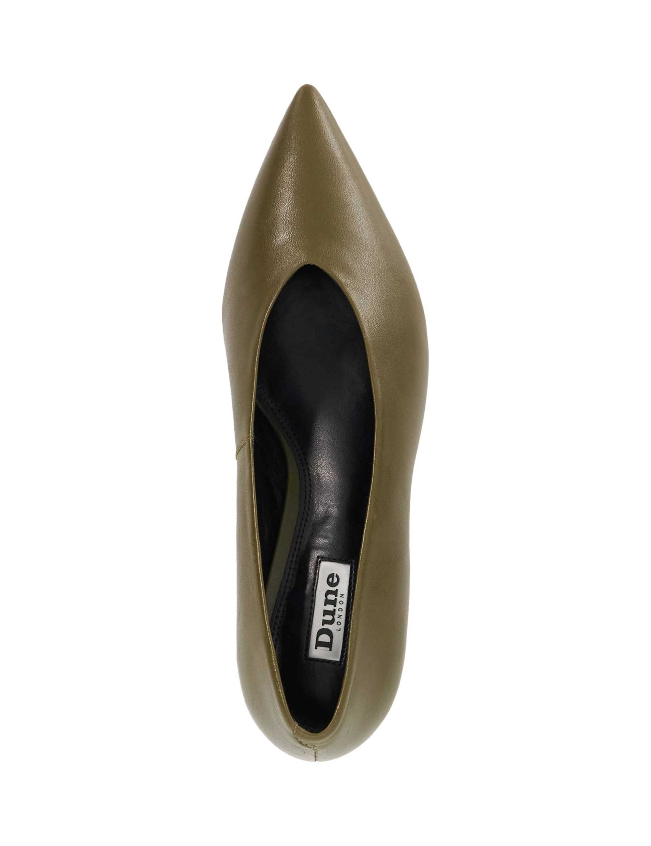 Leather Kitten Heel Pointed Court Shoes 2 of 5