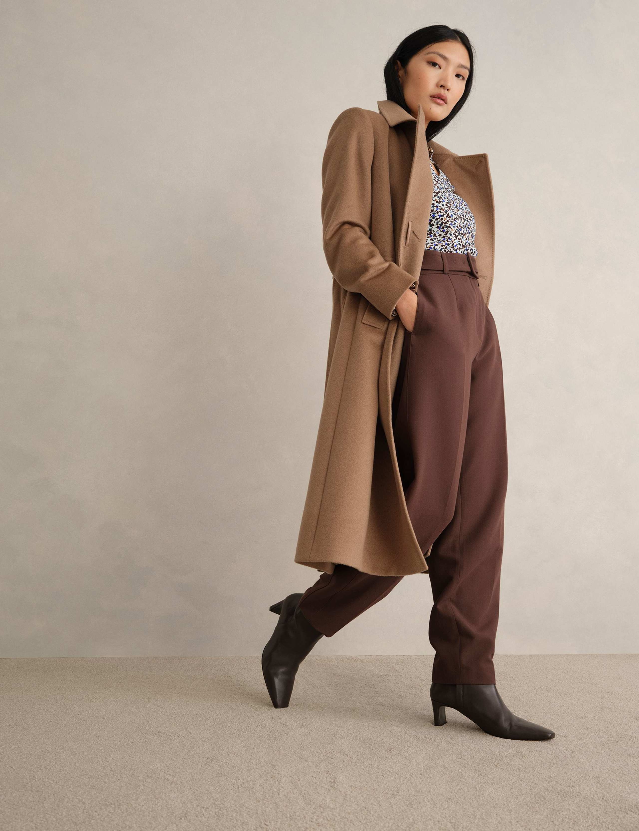 Geometric V-Neck Blouse 3 of 5