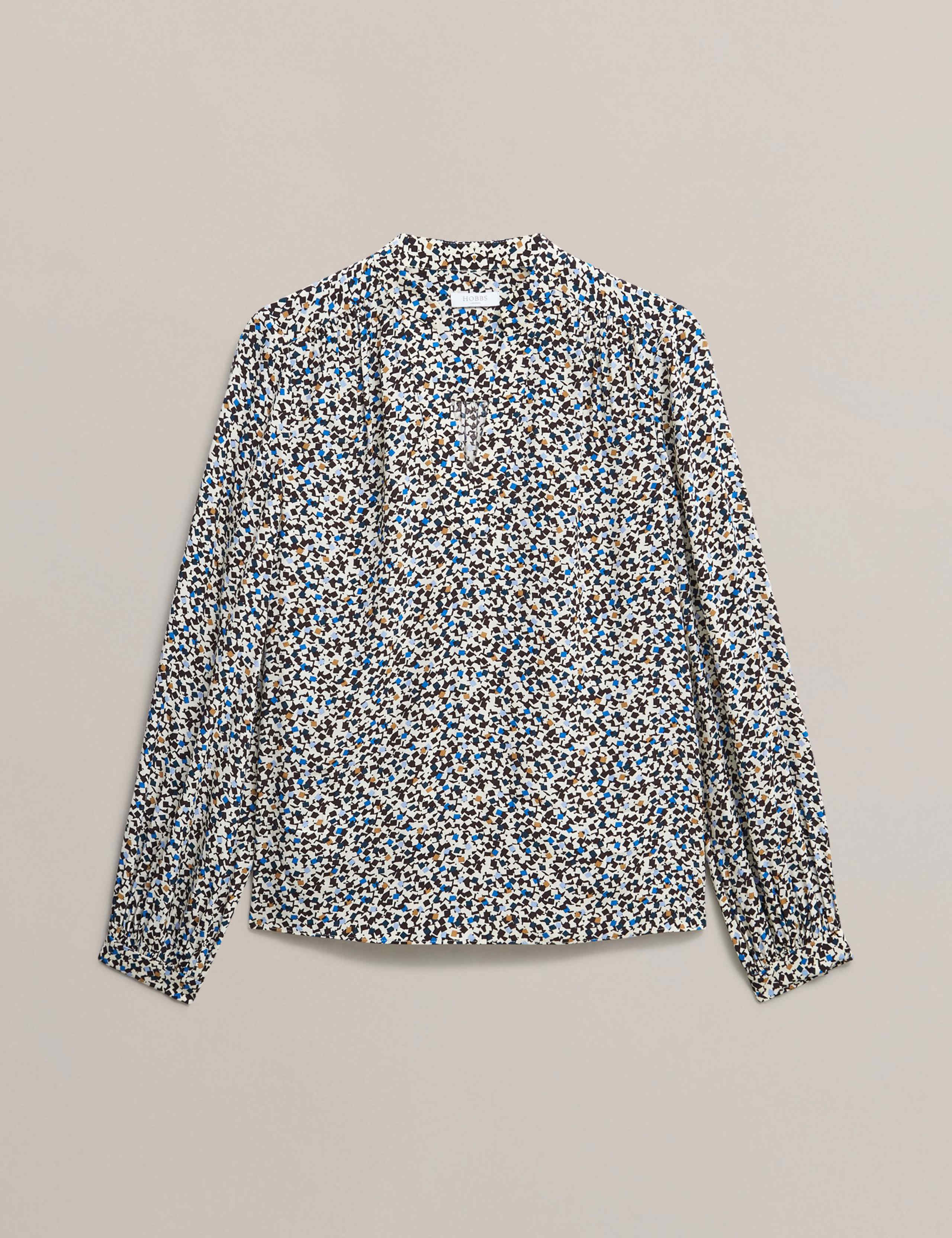 Geometric V-Neck Blouse 2 of 5