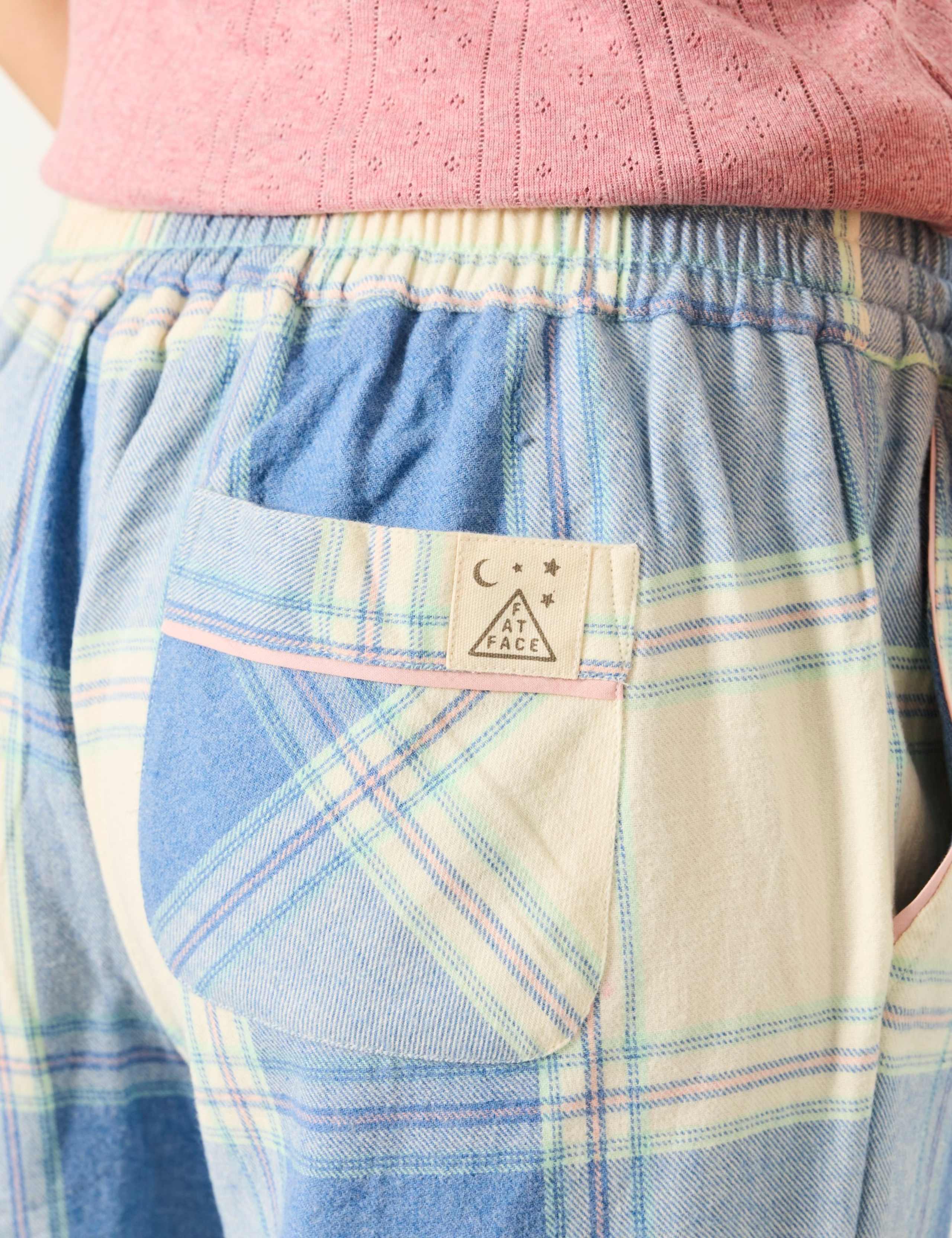 Pure Cotton Check Pyjama Bottoms 7 of 7