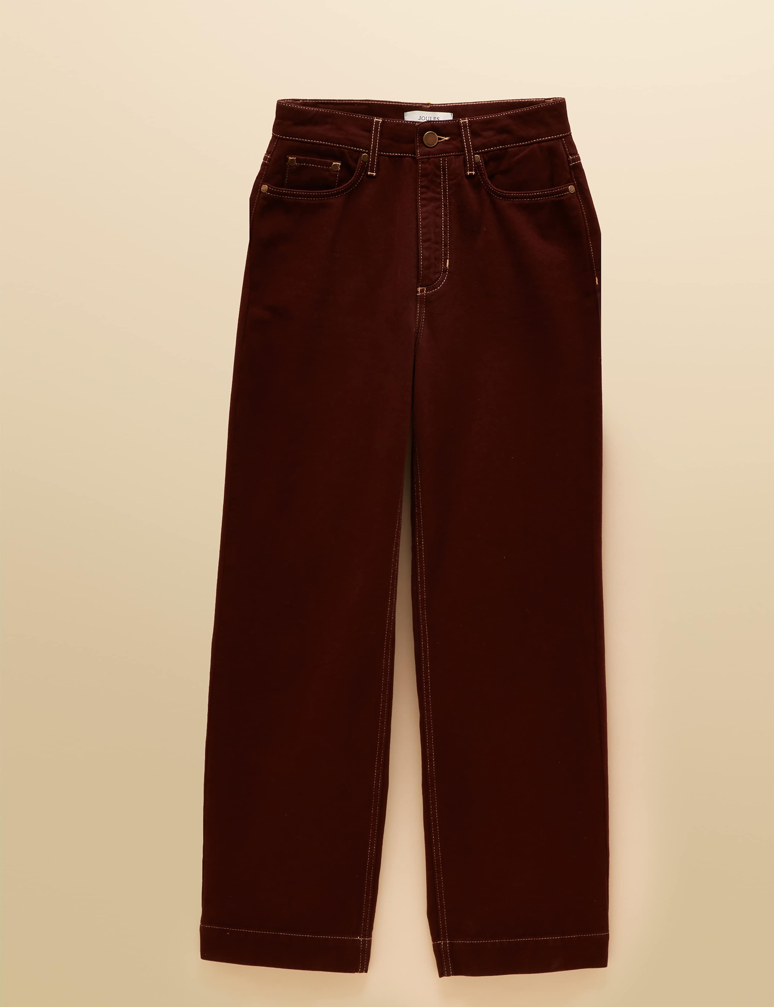 Pure Cotton Denim High Rise Wide Leg Jeans 2 of 6