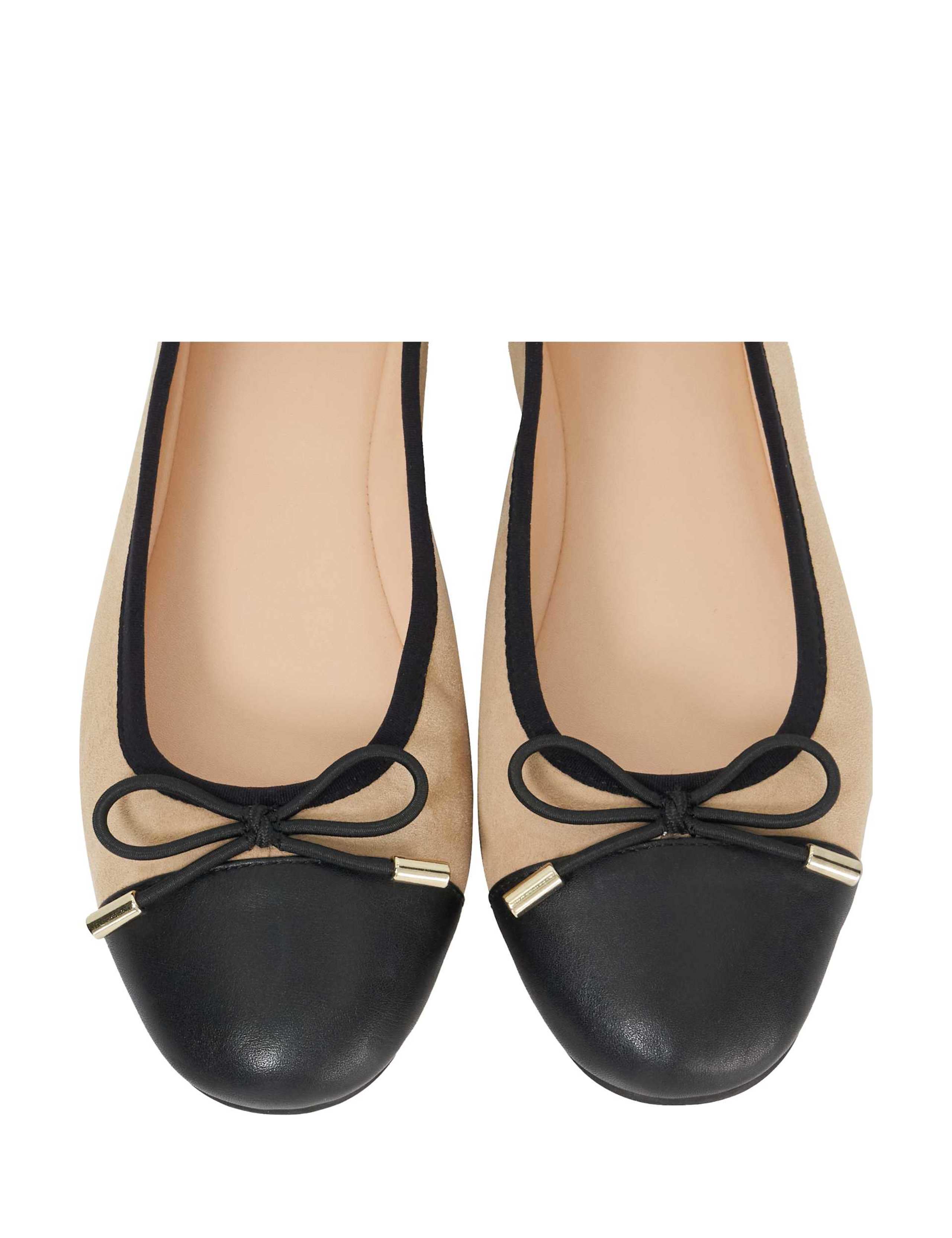 Leather Bow Ballet Pumps 5 of 5