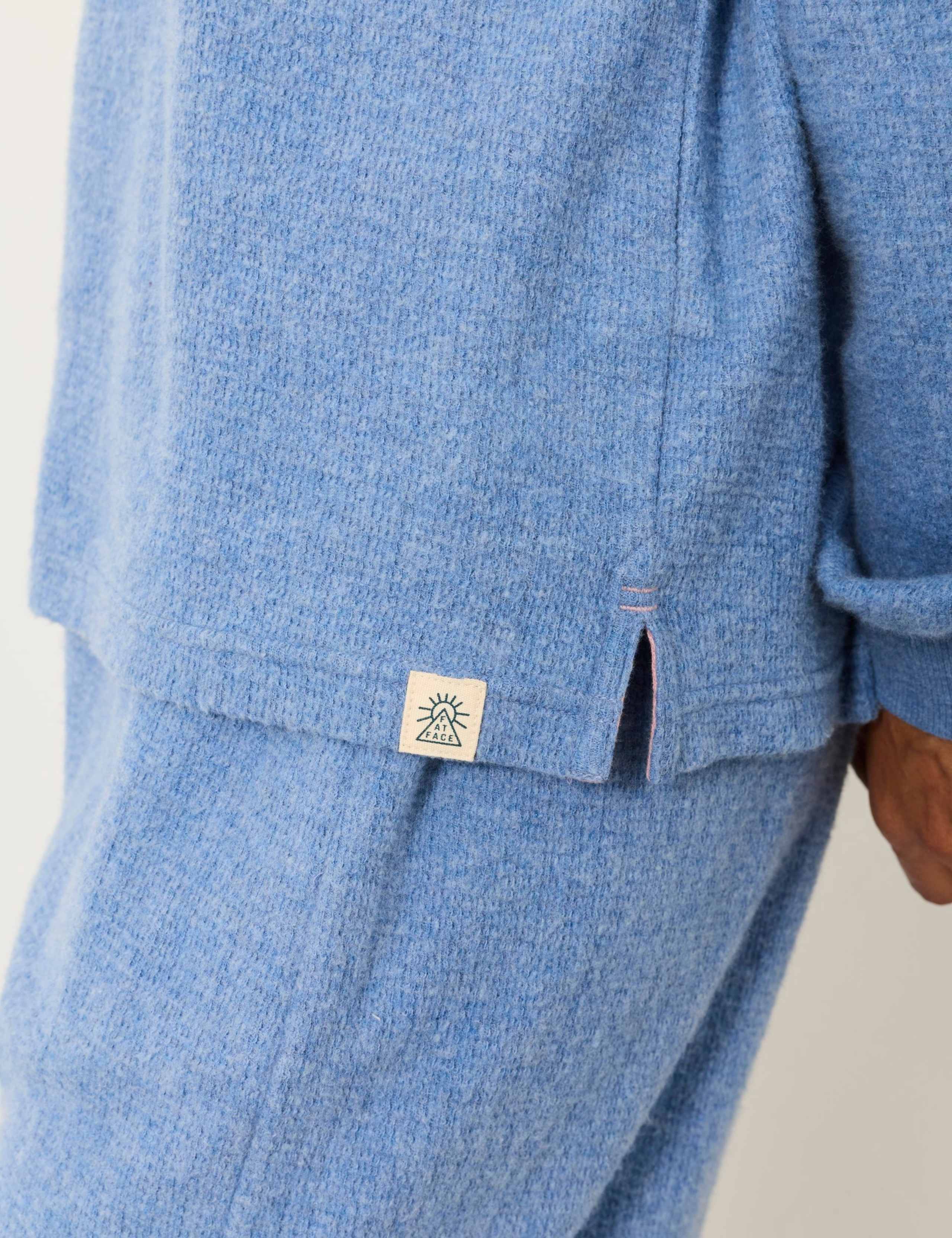 Pure Cotton Henley Lounge Top 5 of 5