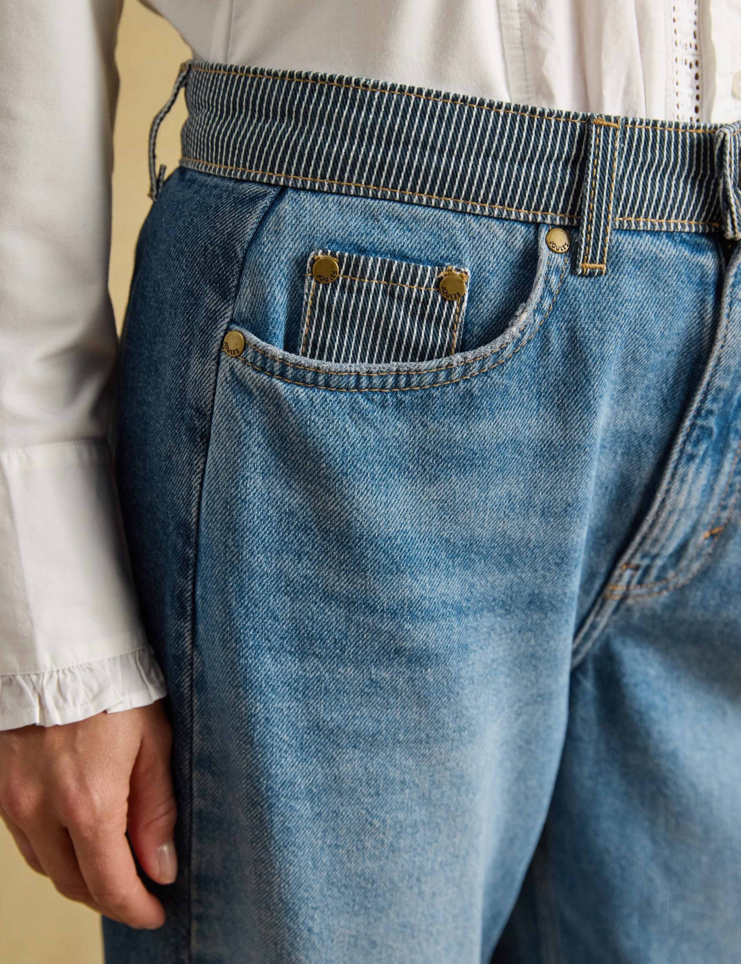 Mid Rise Barrel Leg Jeans 3 of 8