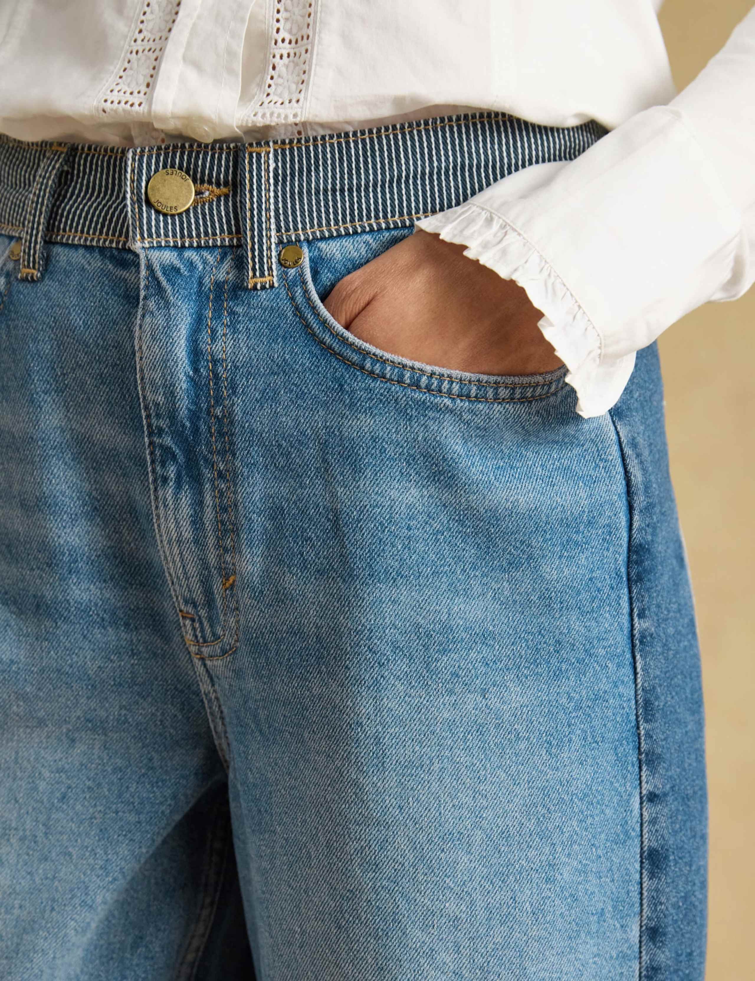 Mid Rise Barrel Leg Jeans 6 of 8