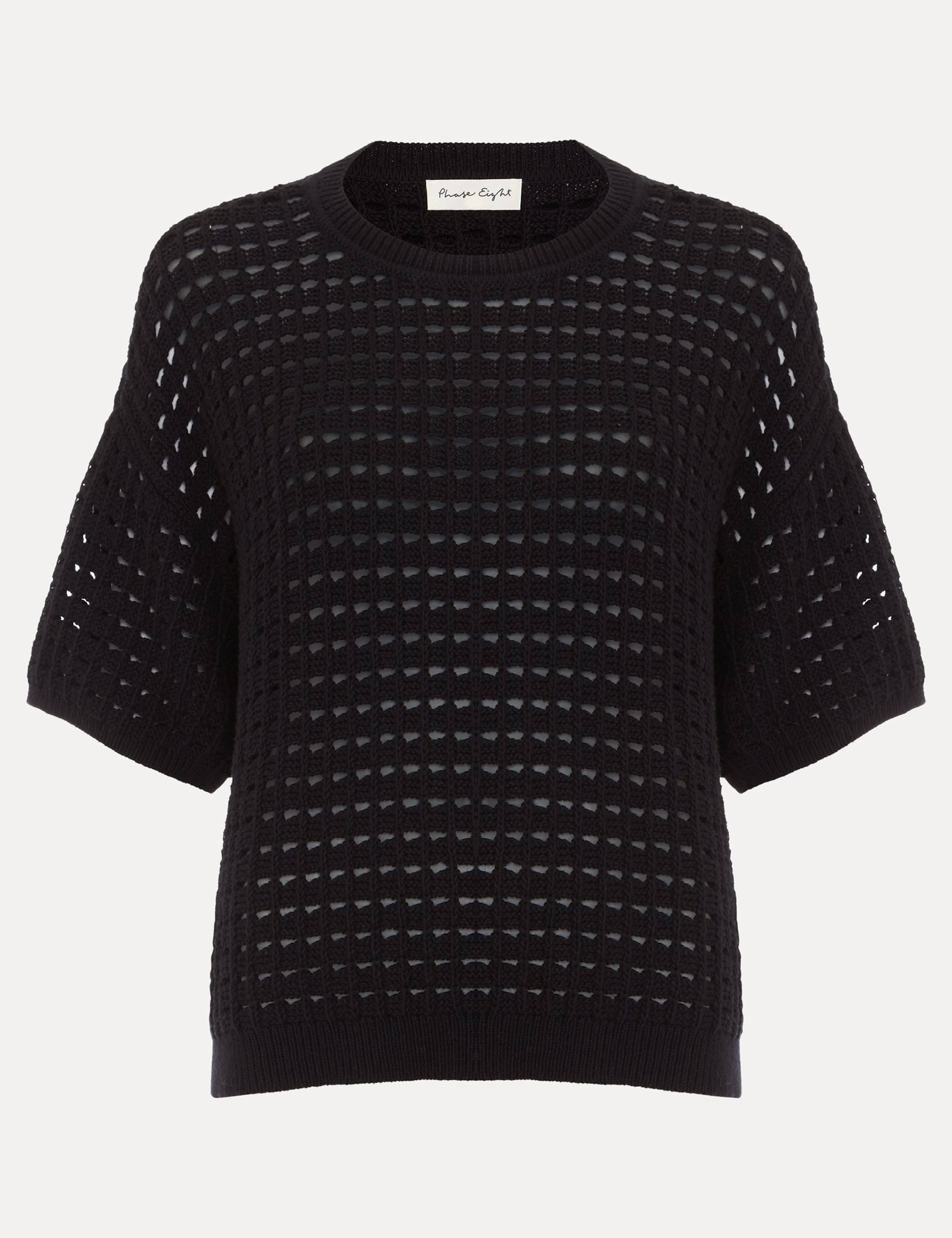 Pure Cotton Textured Knitted Top 2 of 7