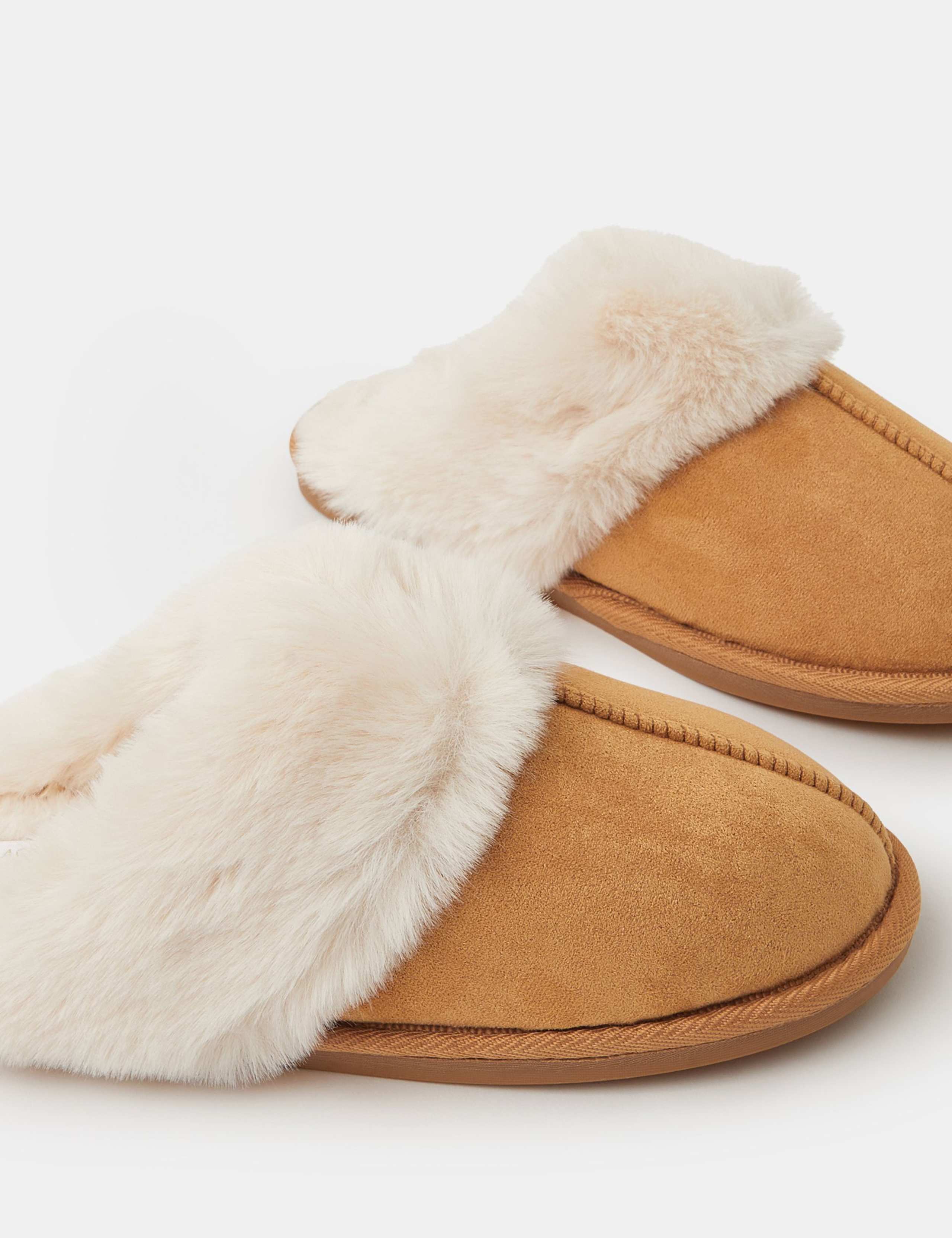 Faux Fur Lined Mule Slippers 3 of 3