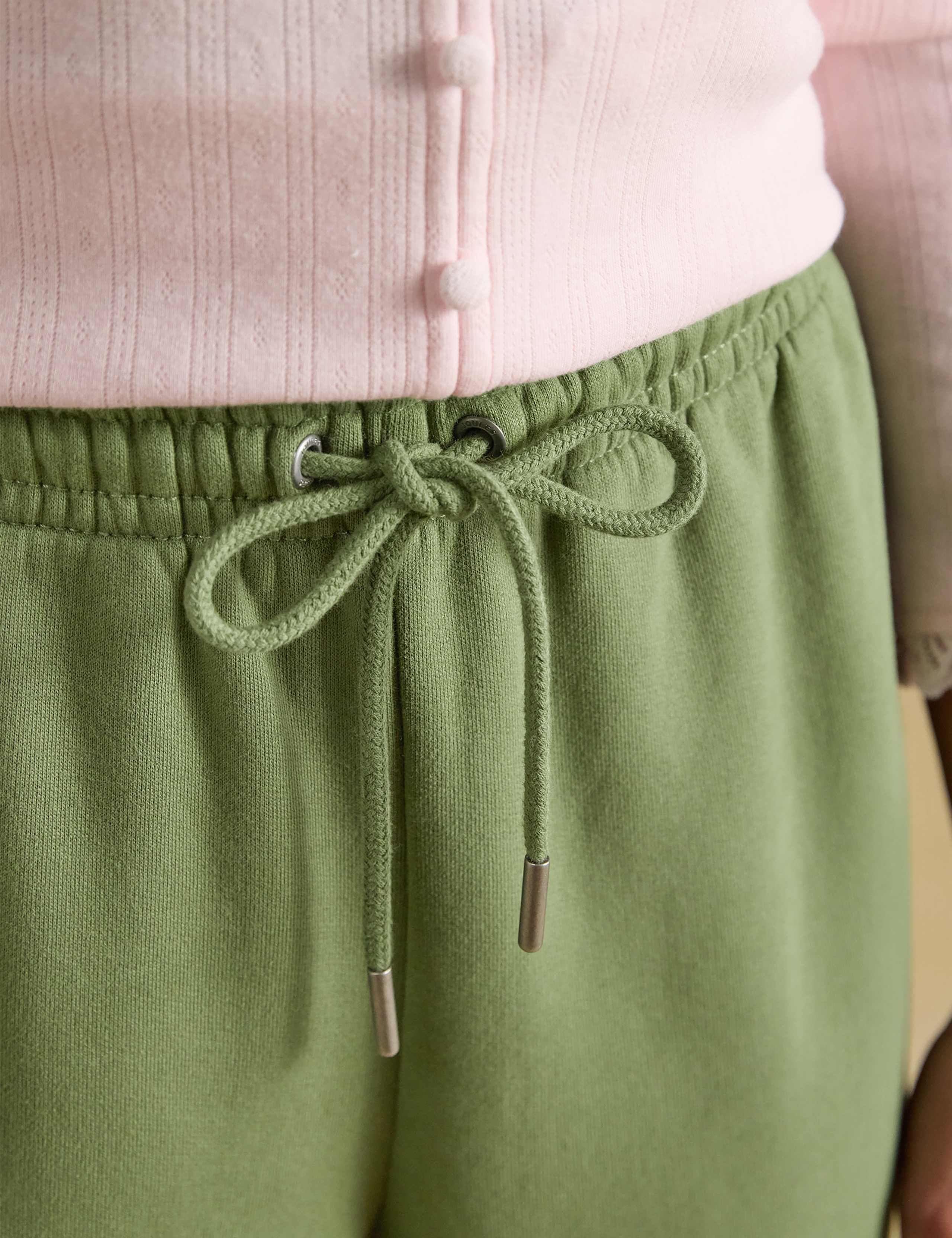 Fleece Drawstring Barrel Leg Joggers 3 of 7