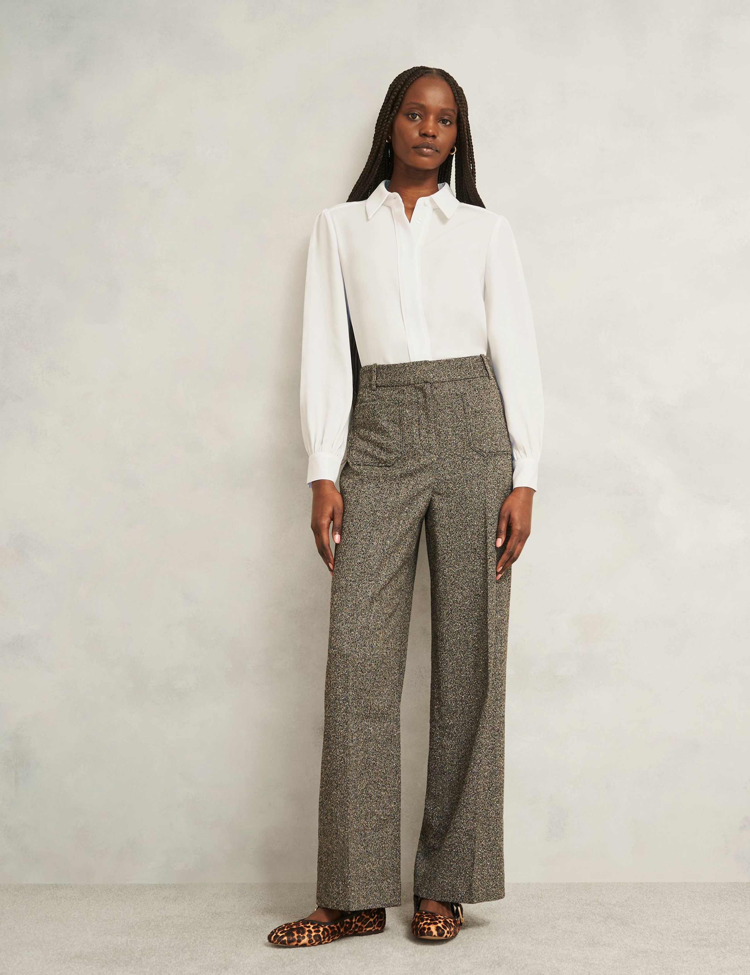 Collared Blouson Sleeve Blouse 4 of 5