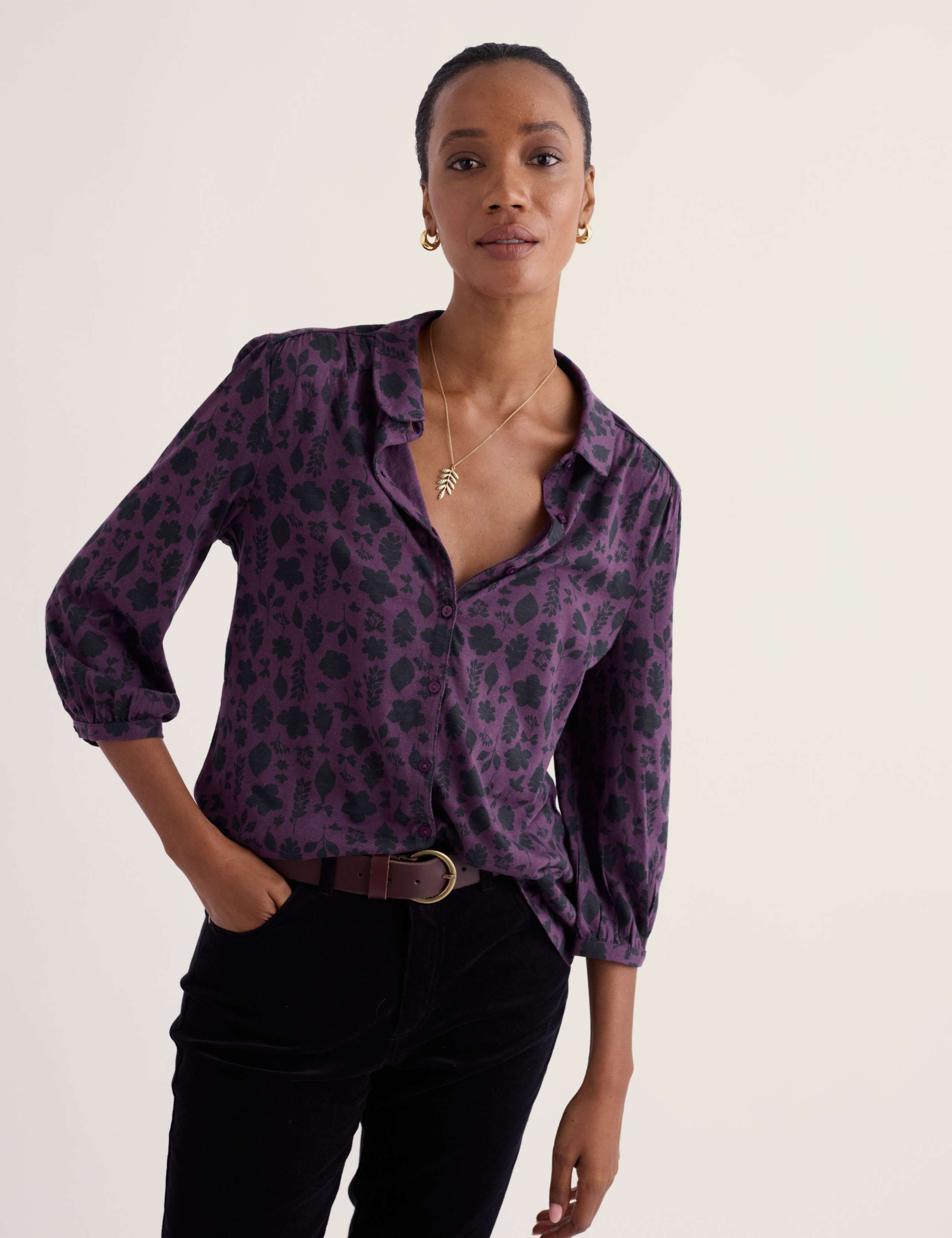 Floral Collared Shirt 3 of 5