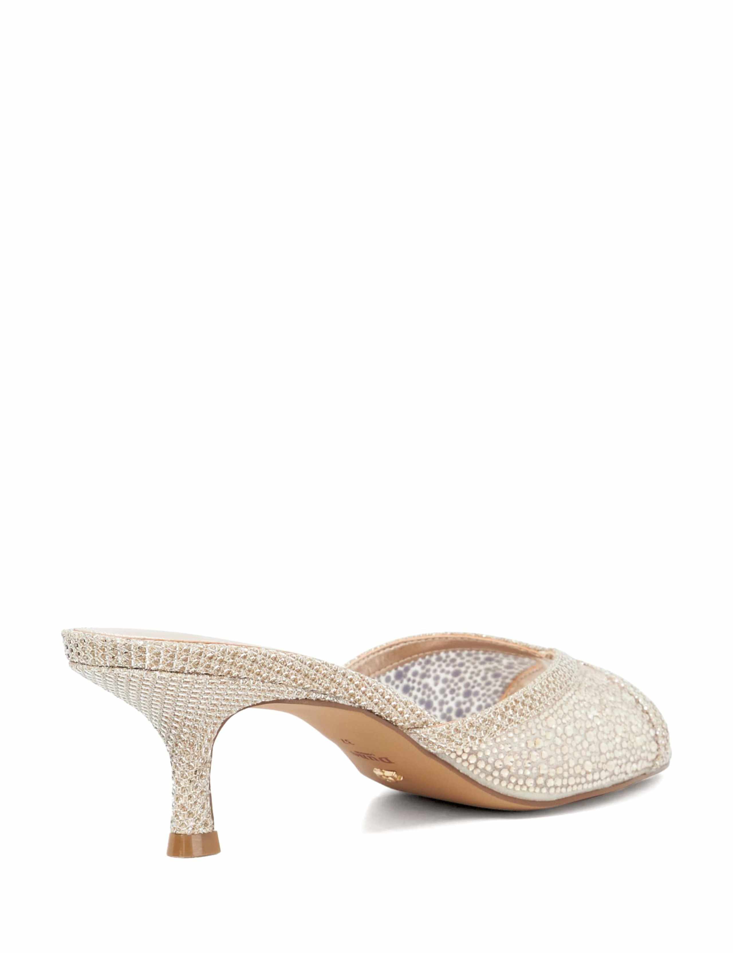 Embellished Kitten Heel Mules 4 of 5