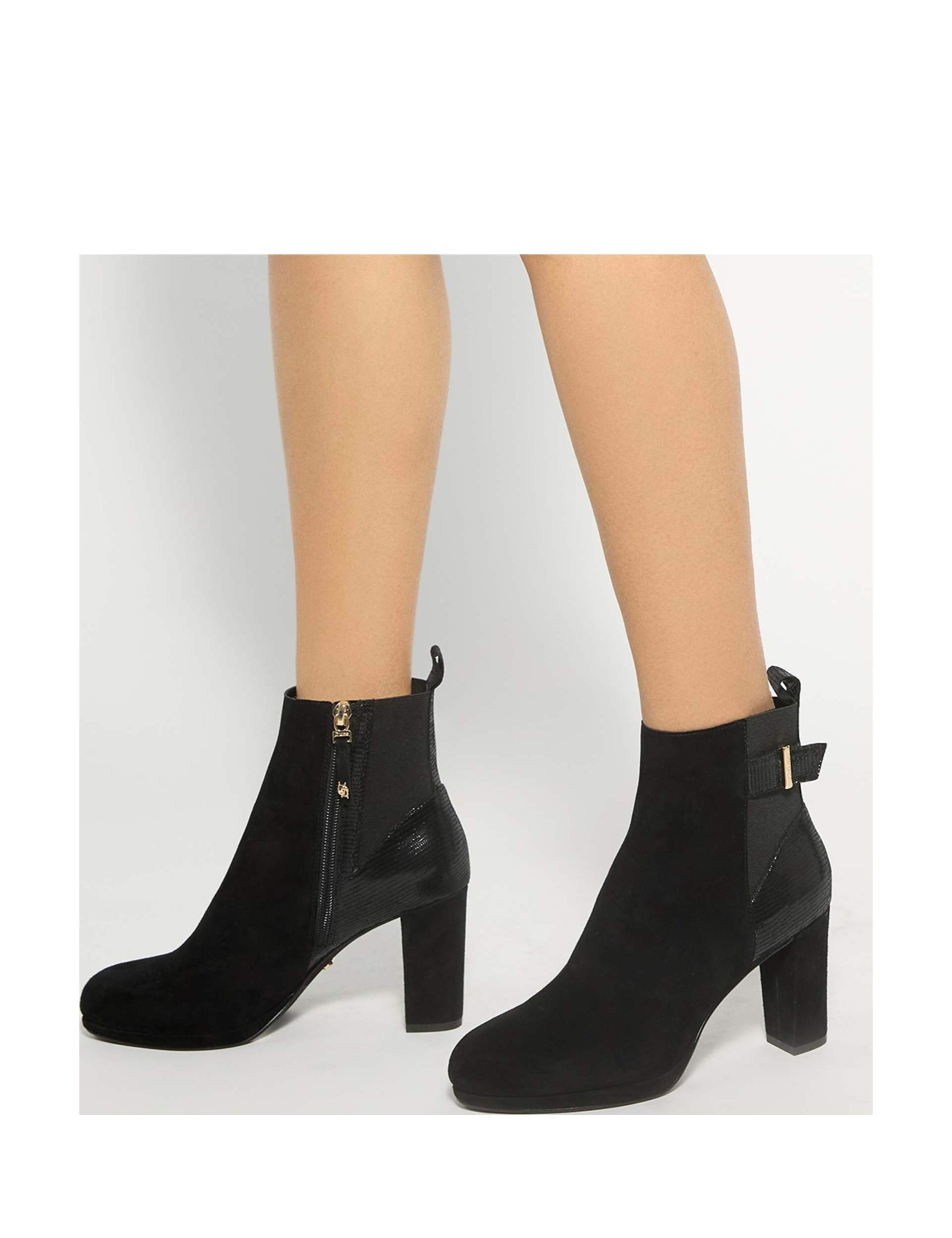 Suede Block Heel Ankle Boots 3 of 6