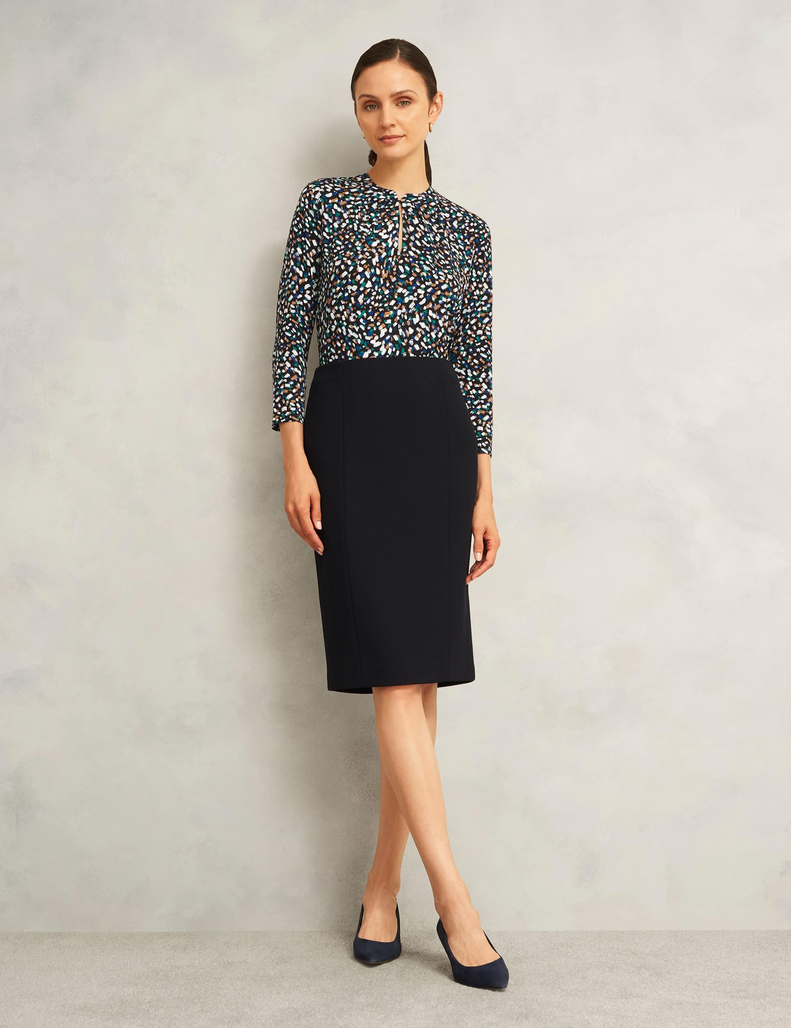 Jersey Printed Keyhole Top 6 of 6