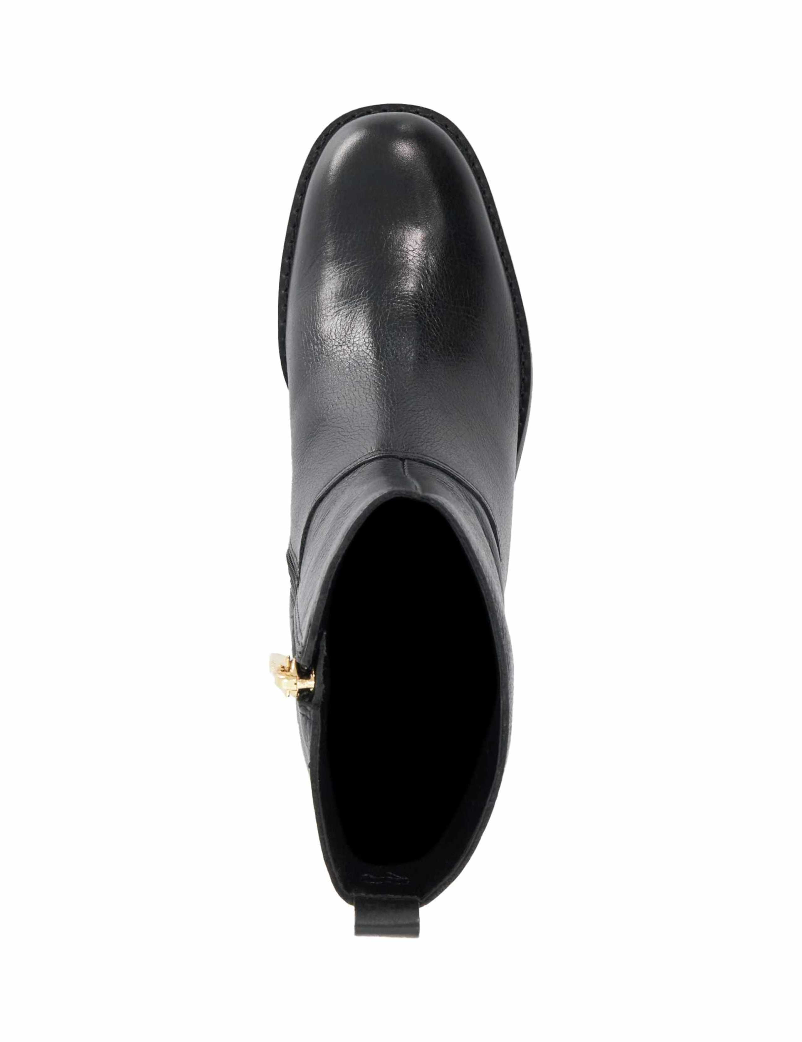 Leather Block Heel Ankle Boots 2 of 6