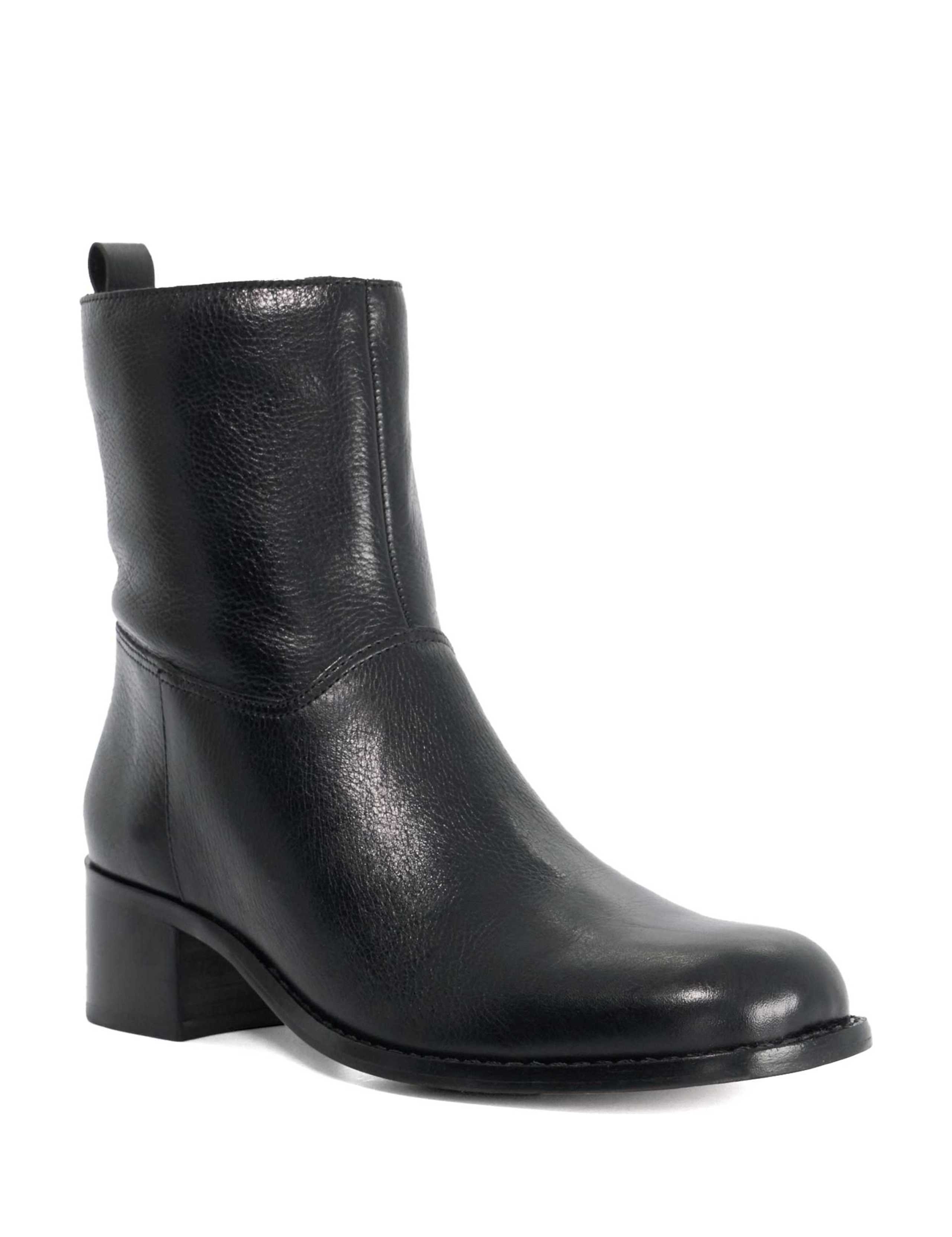 Leather Block Heel Ankle Boots 4 of 6