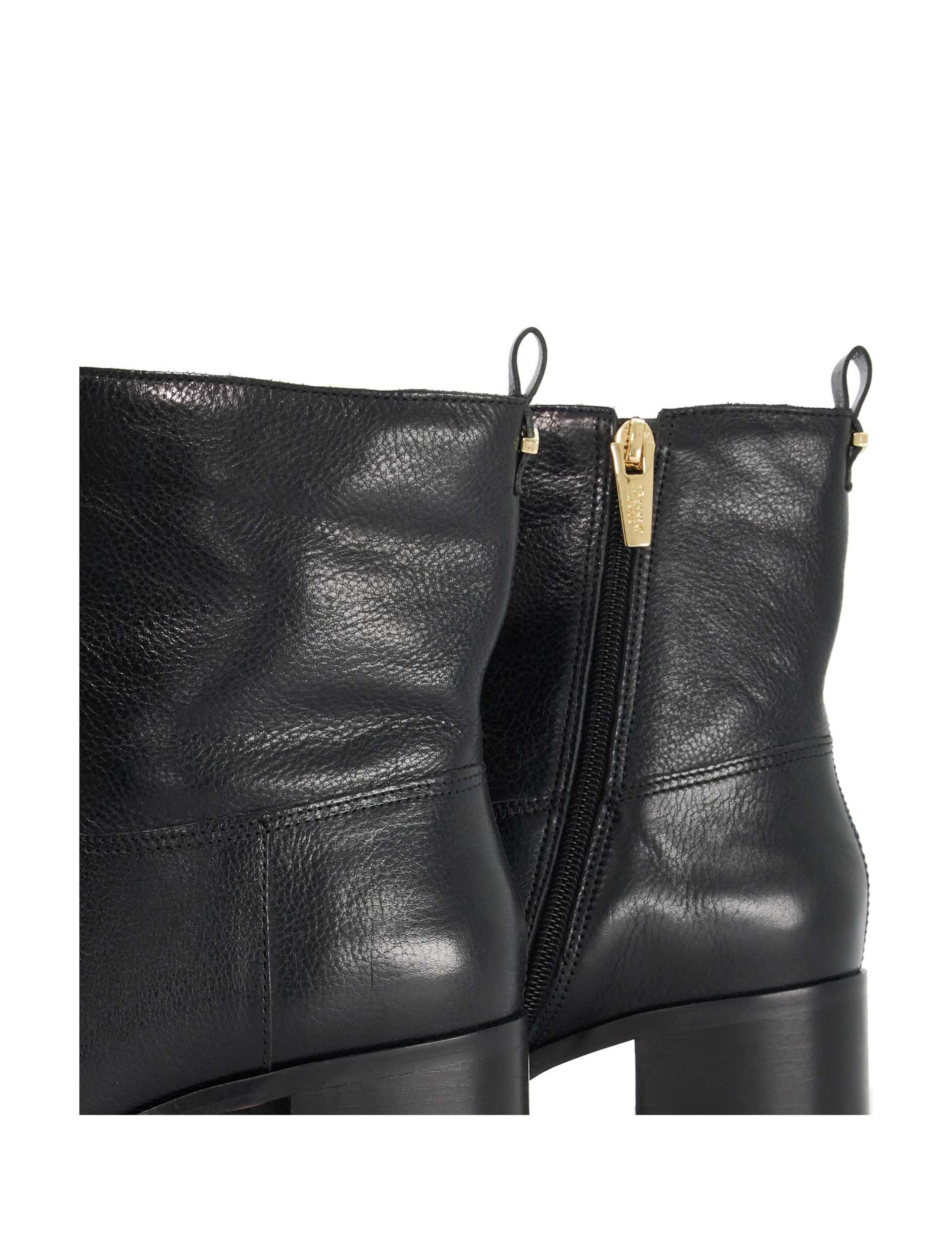 Leather Block Heel Ankle Boots 5 of 6