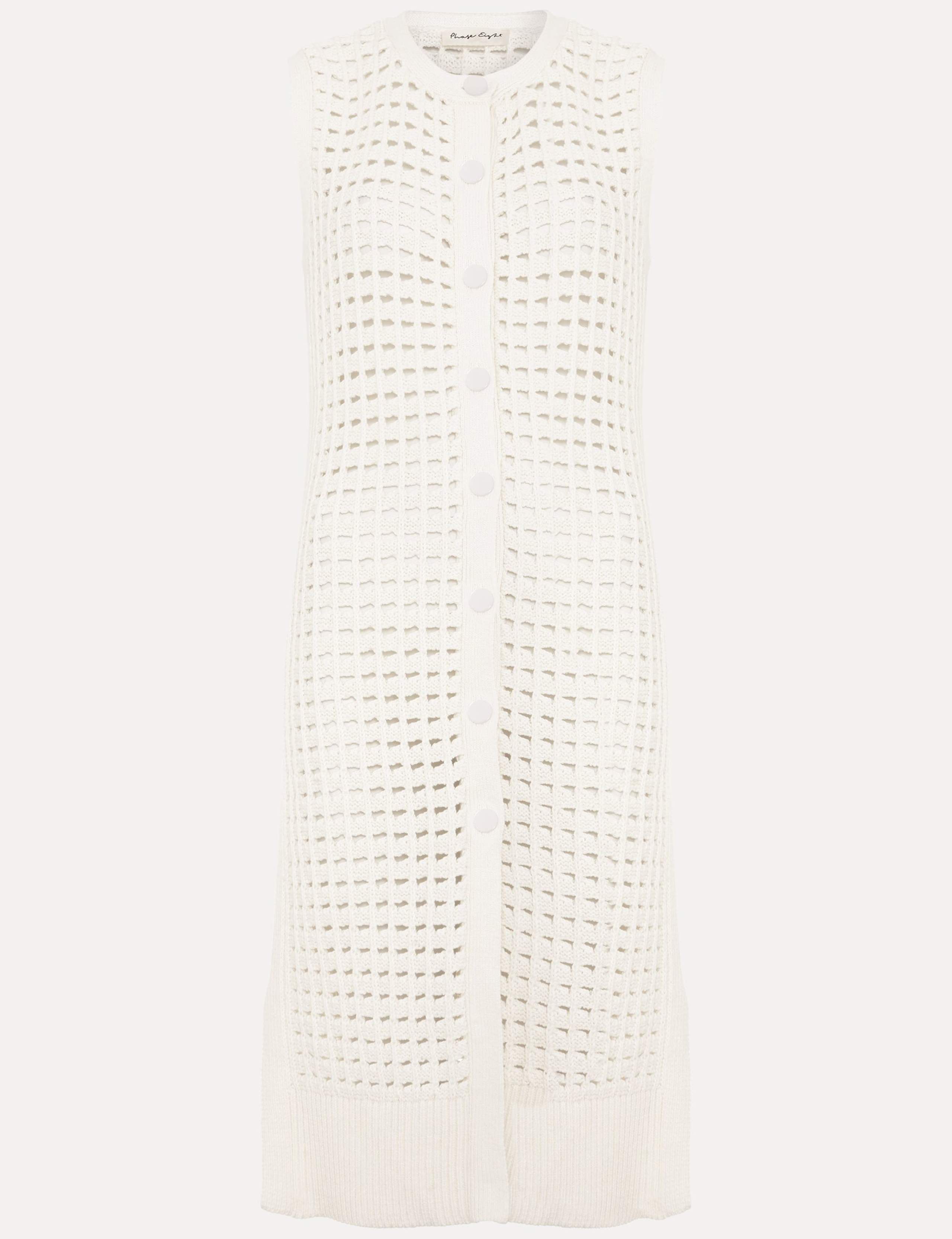 Pure Cotton Textured Longline Cardigan 2 of 7