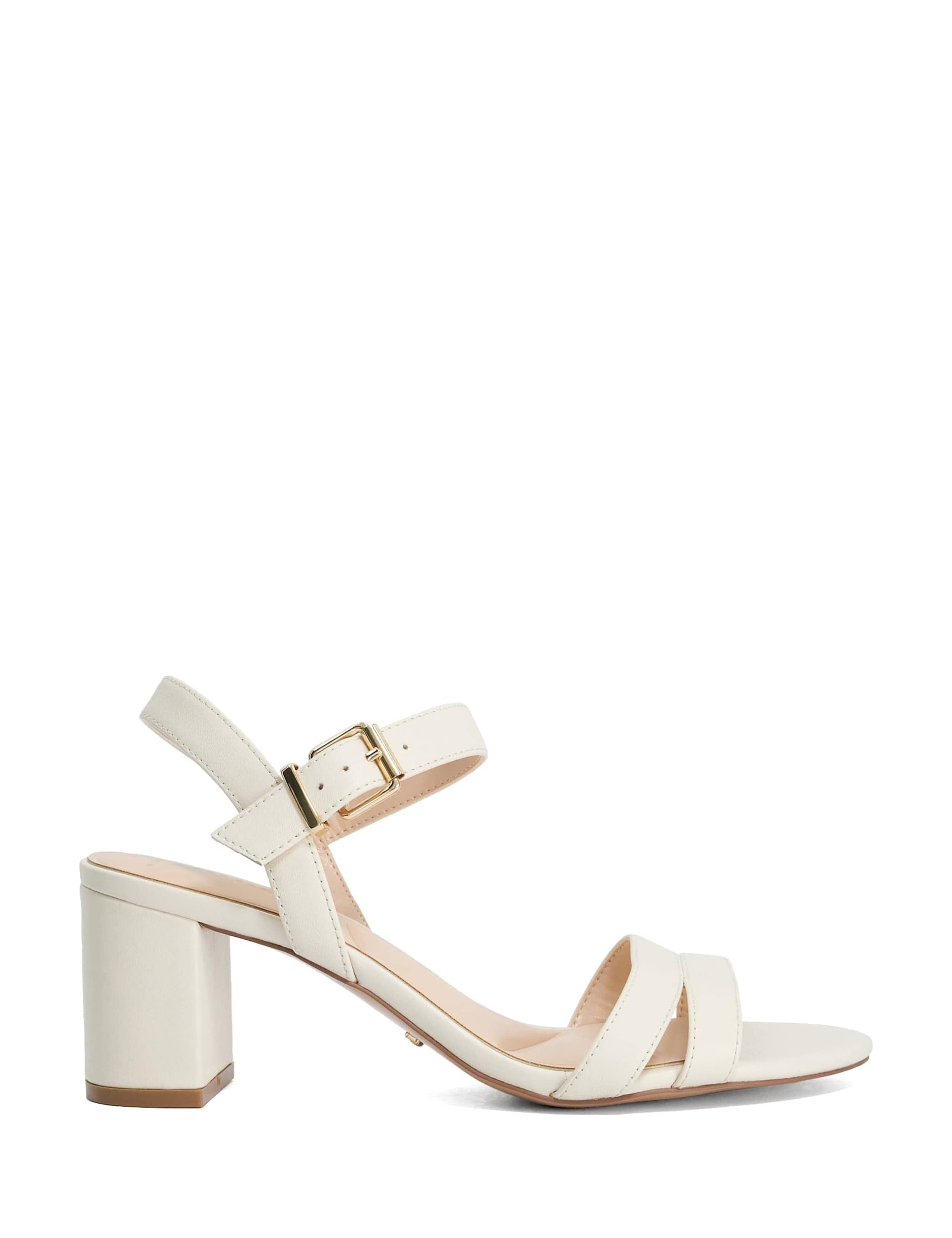 Wide Fit Leather Ankle Strap Sandals 1 of 6