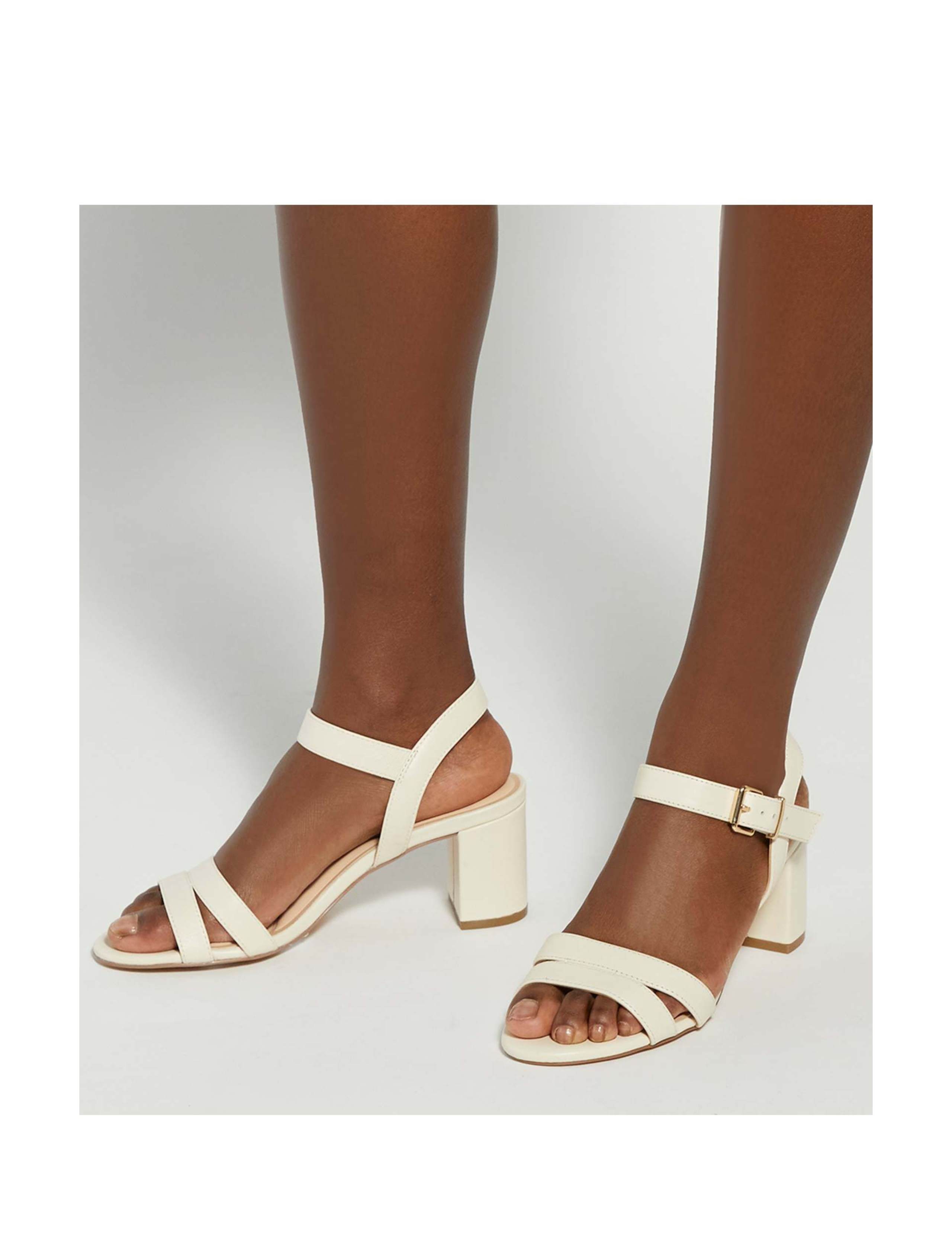 Wide Fit Leather Ankle Strap Sandals 4 of 6