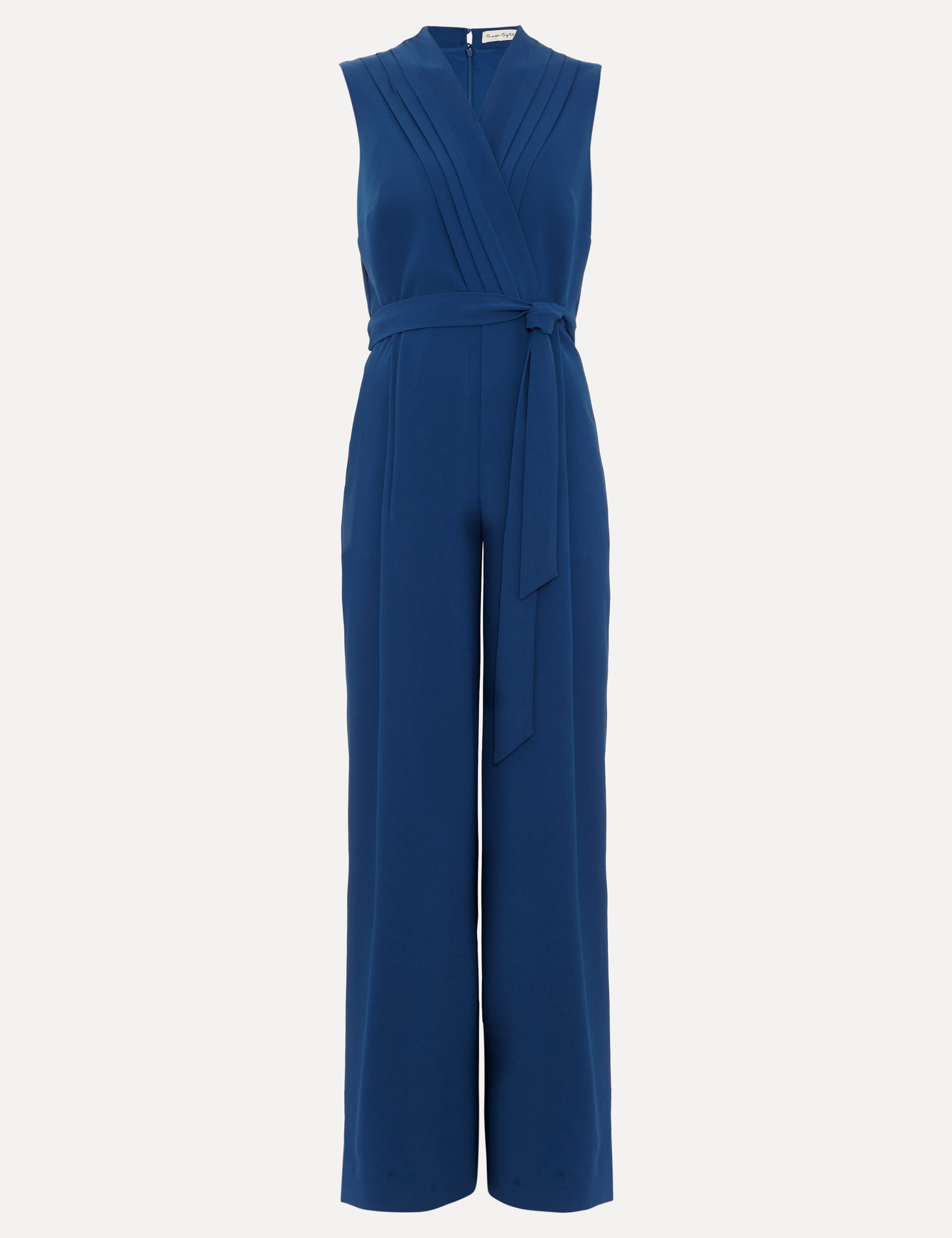 V-Neck Belted Sleeveless Jumpsuit 2 of 6