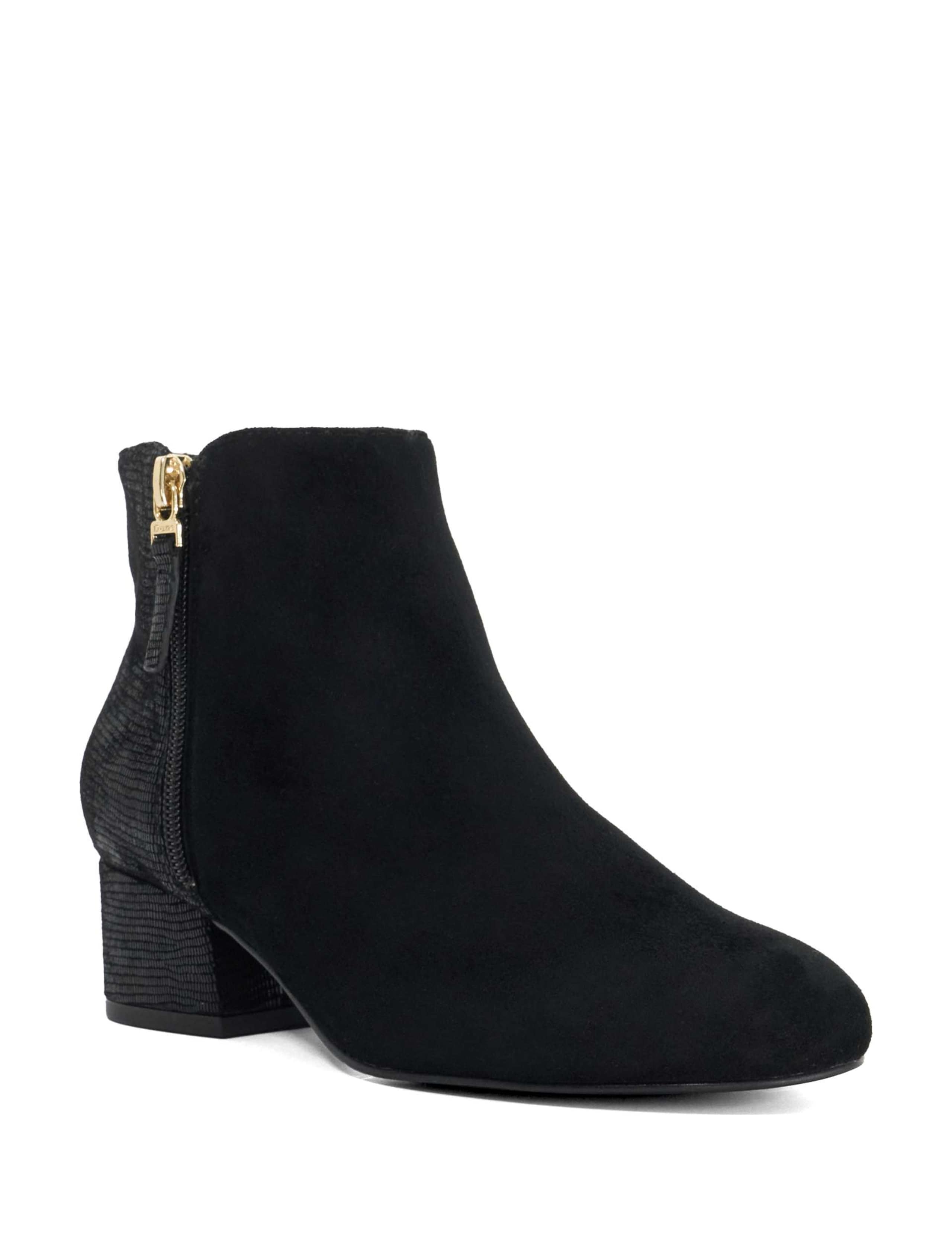 Suede Block Heel Ankle Boots 3 of 5