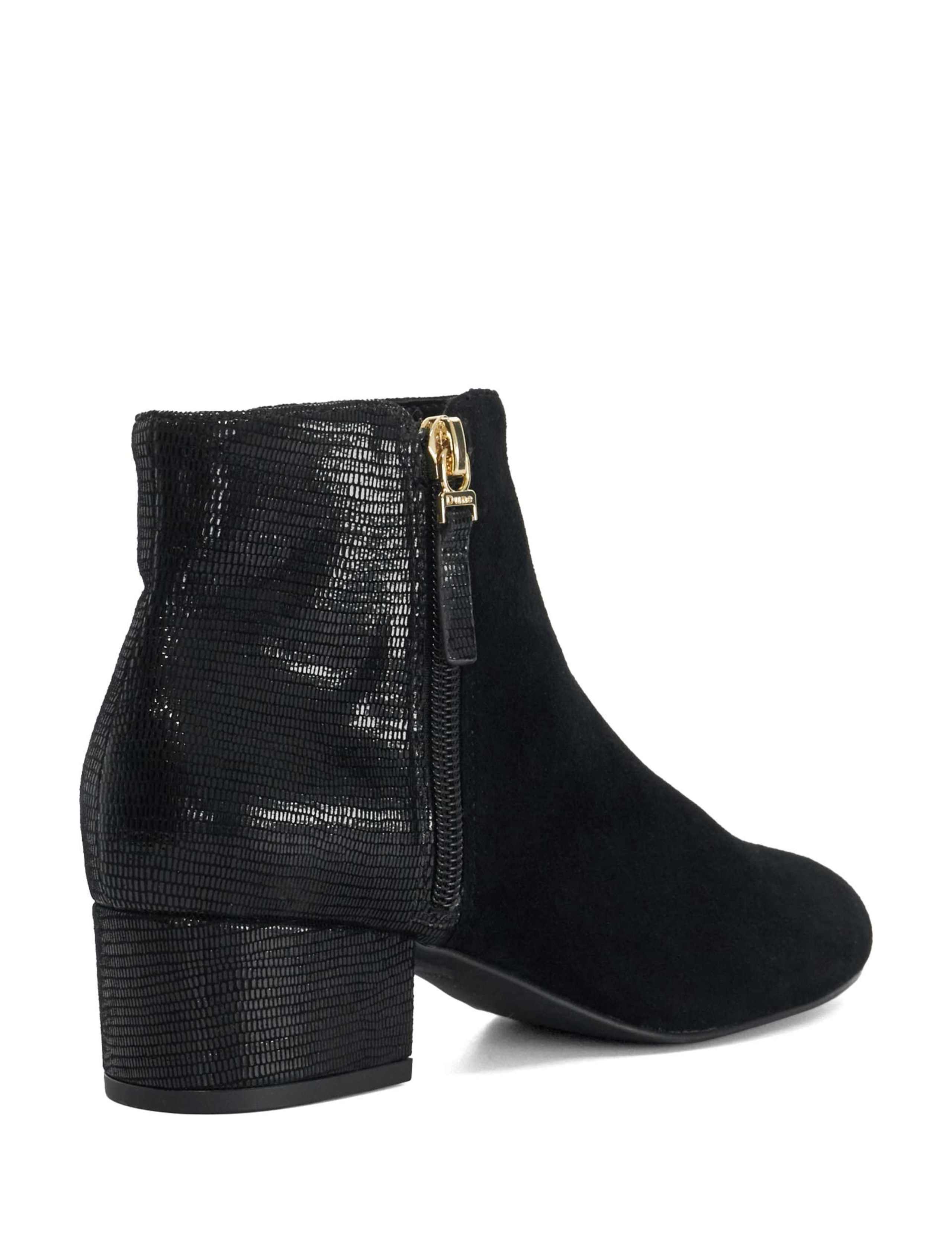 Suede Block Heel Ankle Boots 5 of 5