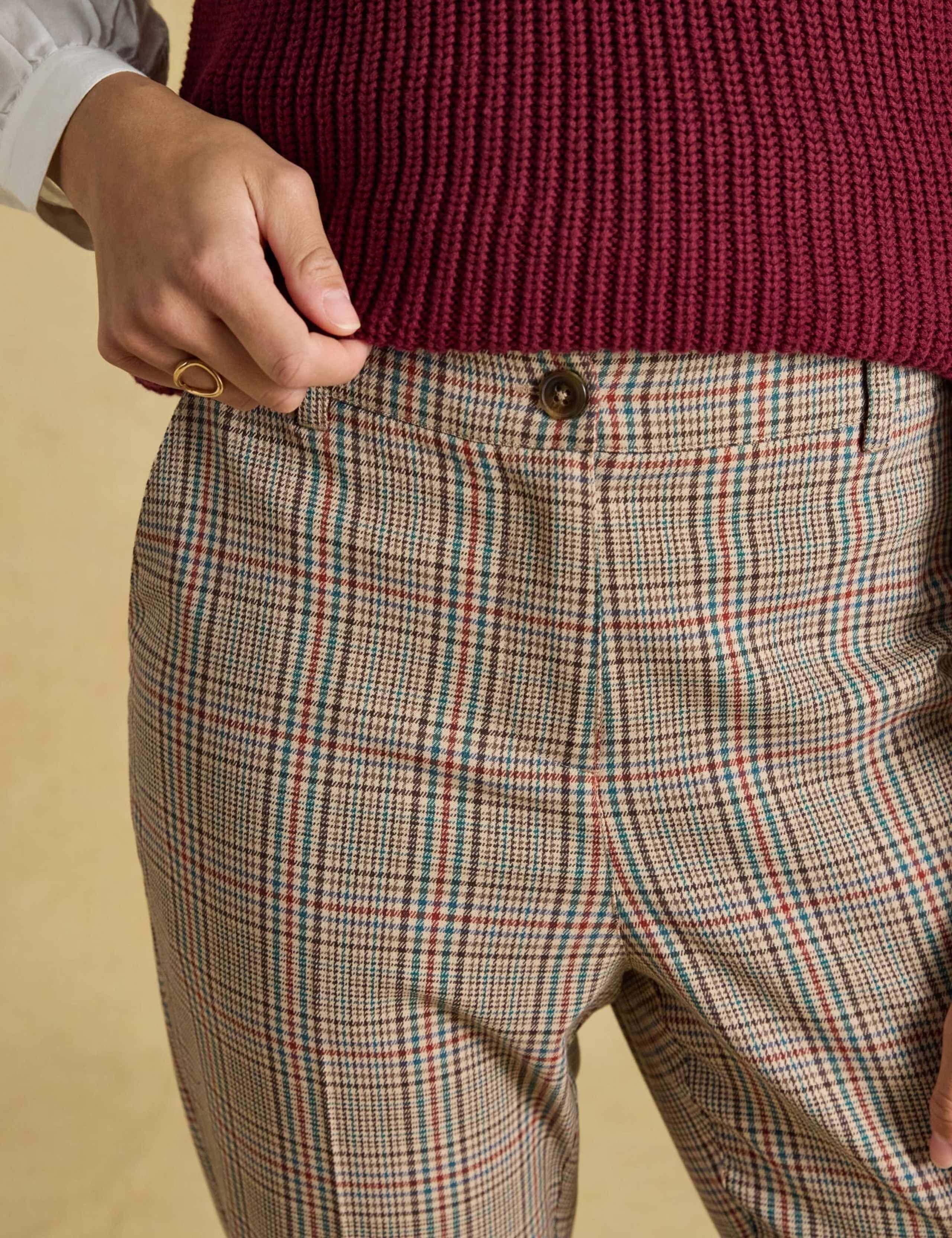 Textured Pleat Front Tapered Trousers 7 of 8