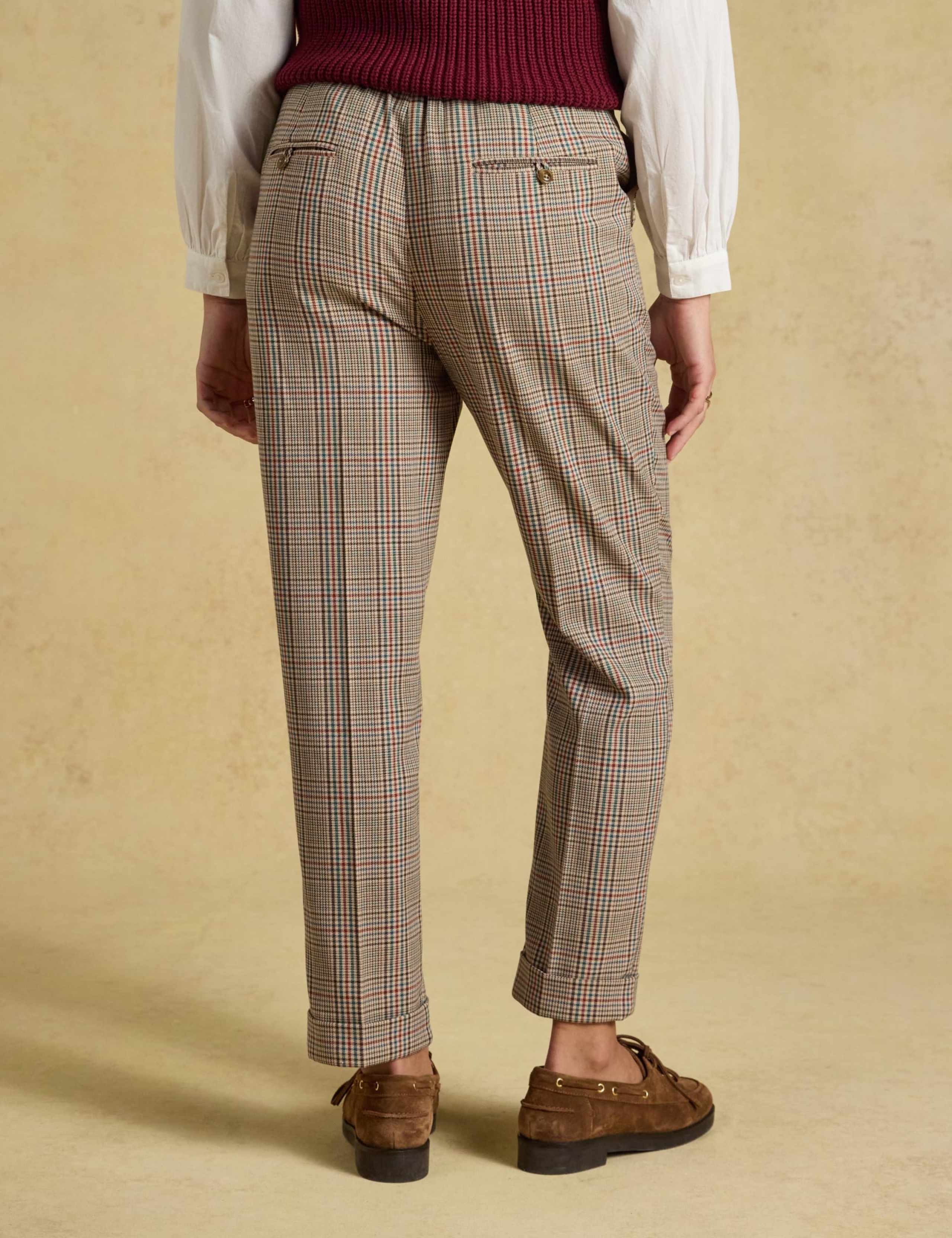 Textured Pleat Front Tapered Trousers 8 of 8