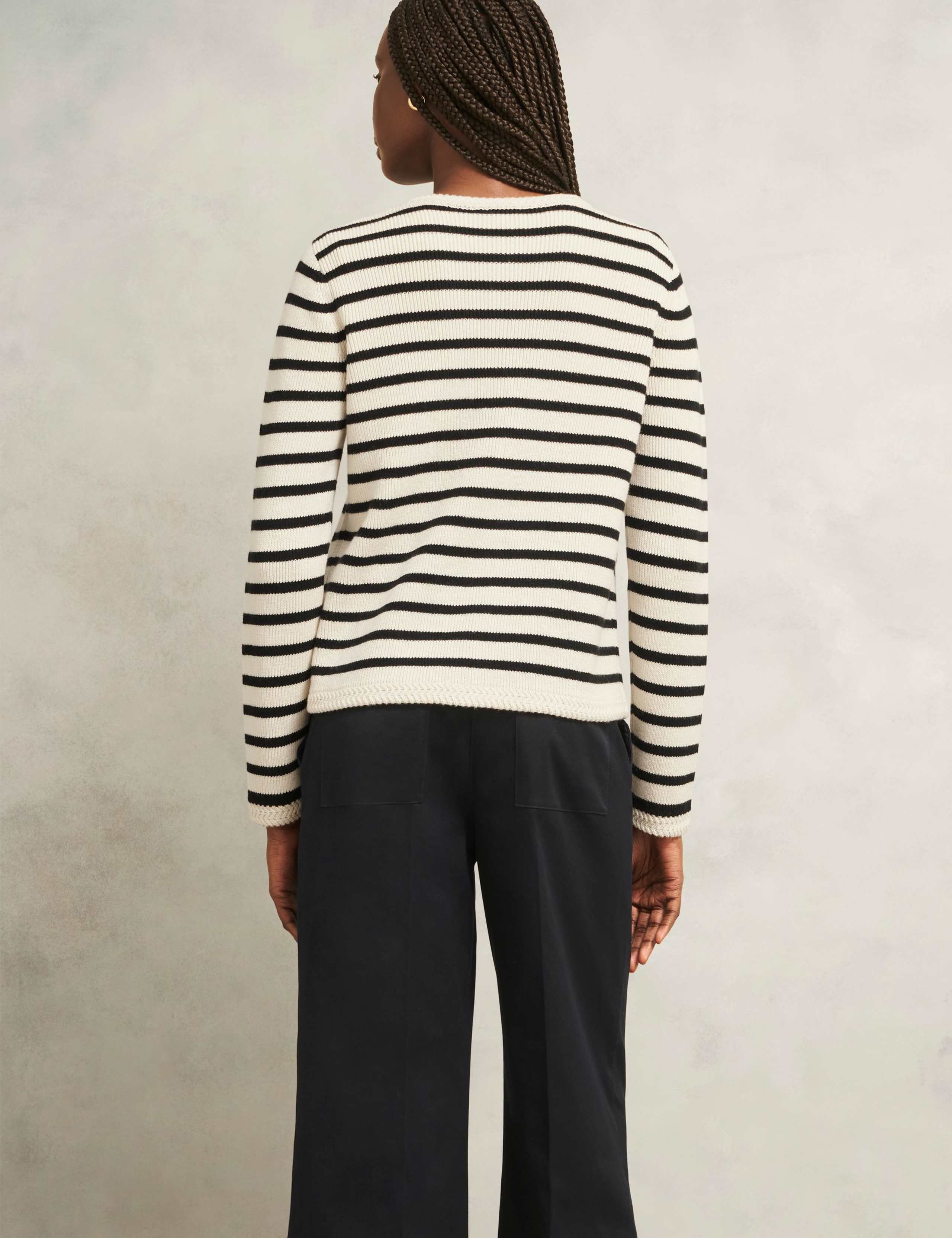 Merino Wool Rich Button Front Cardigan 3 of 5