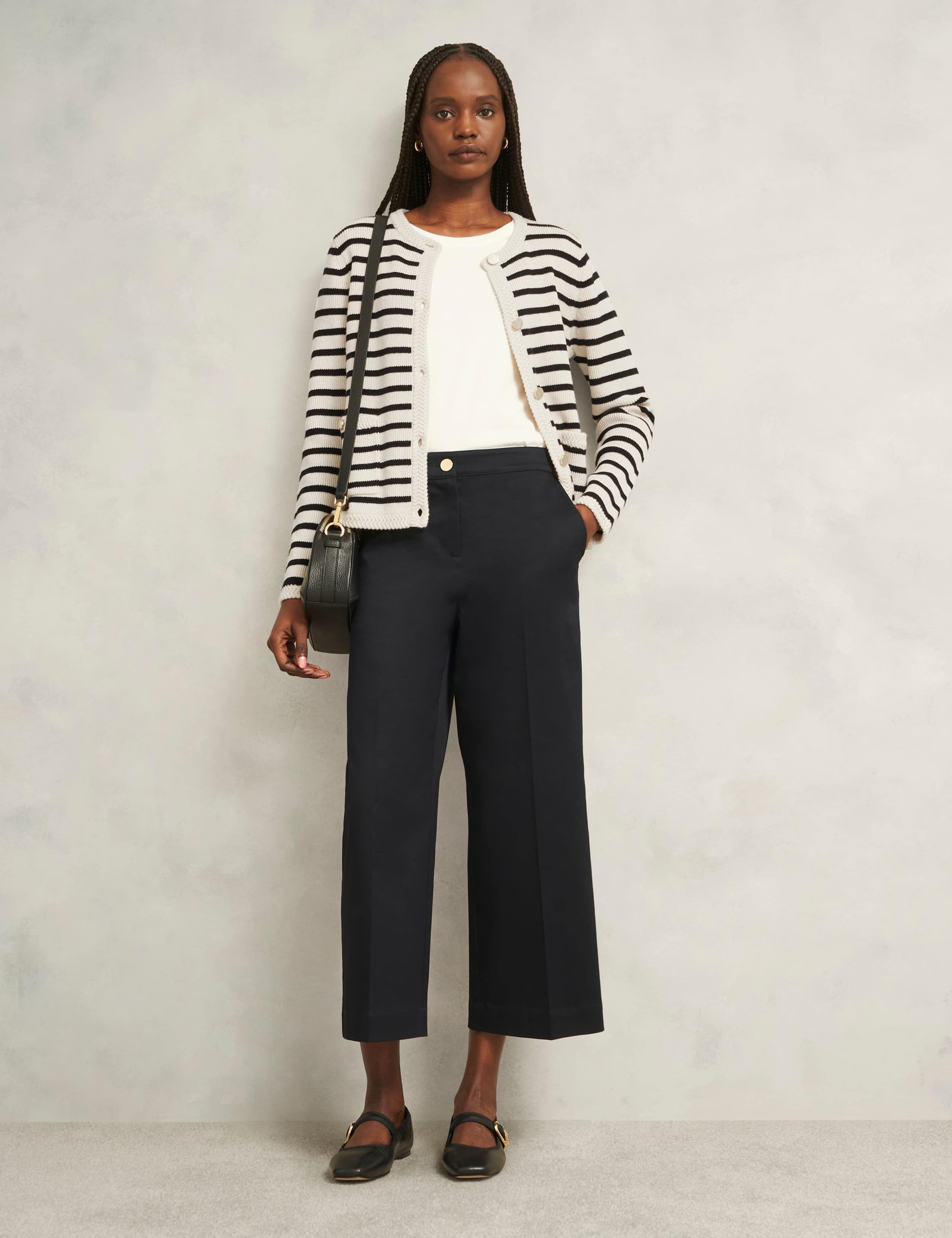 Merino Wool Rich Button Front Cardigan 4 of 5