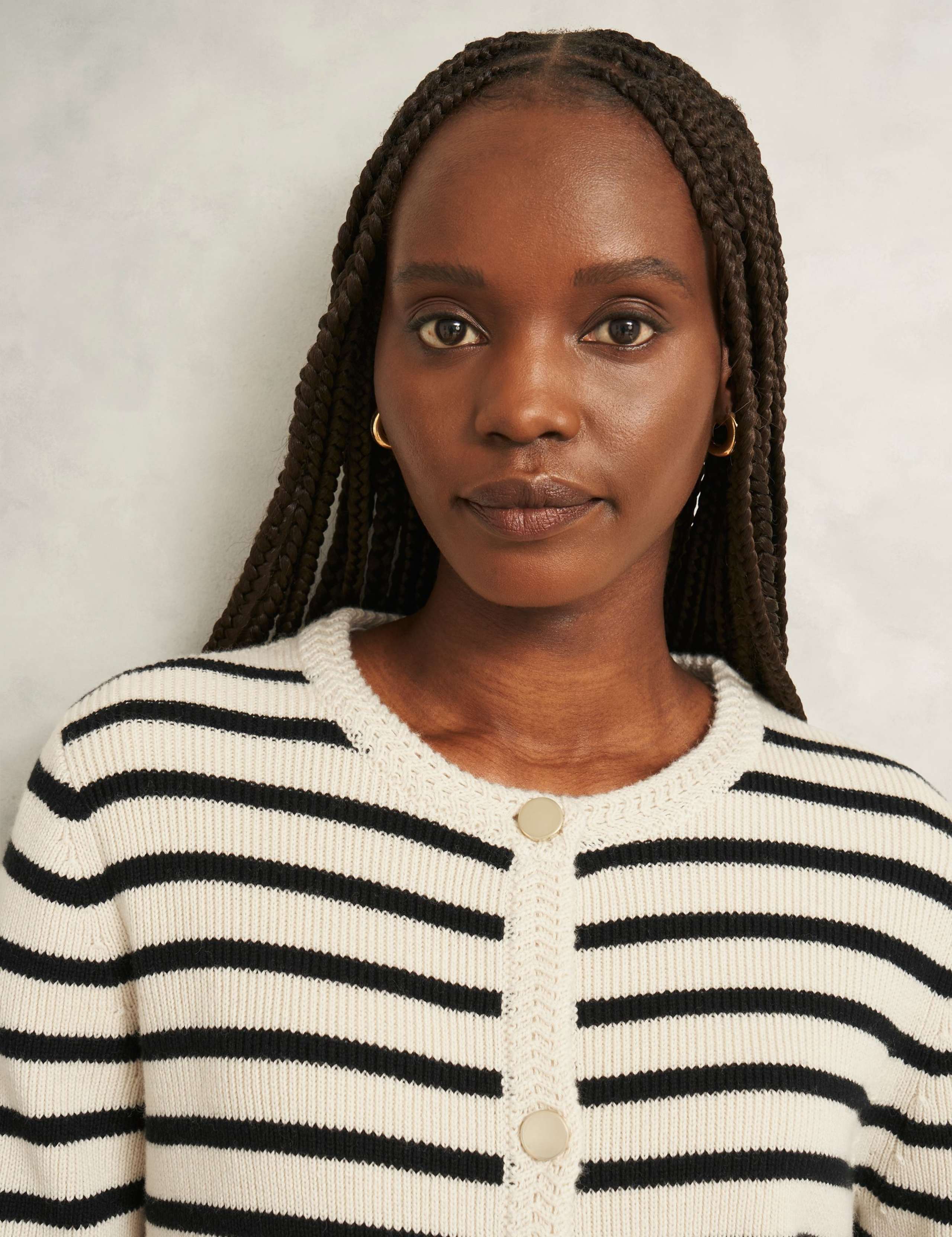 Merino Wool Rich Button Front Cardigan 5 of 5