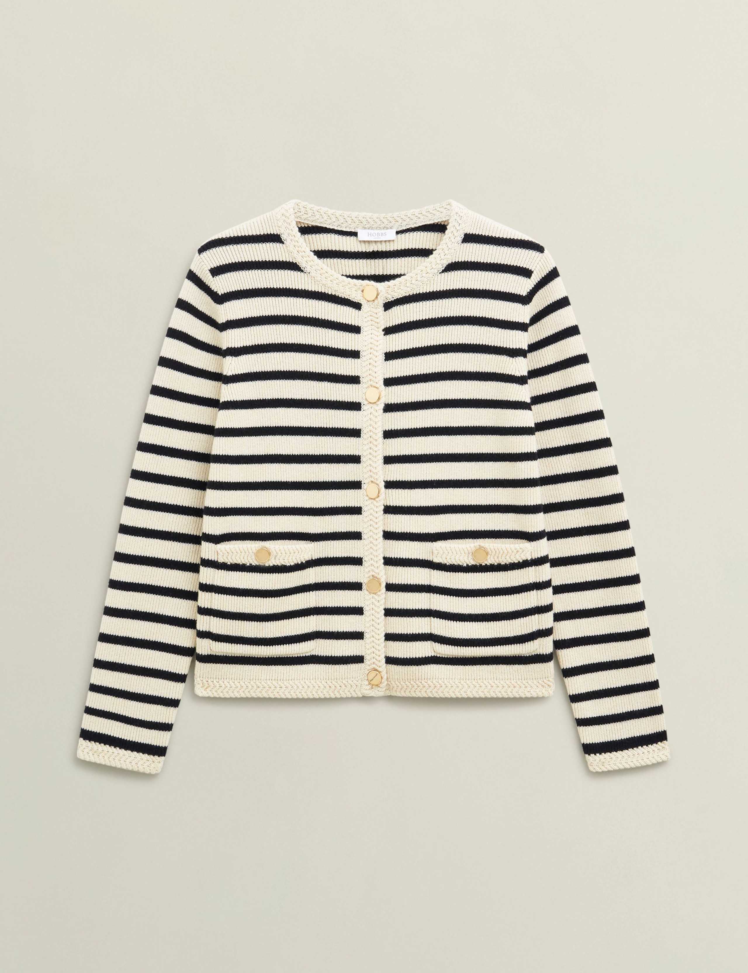 Merino Wool Rich Button Front Cardigan 2 of 5