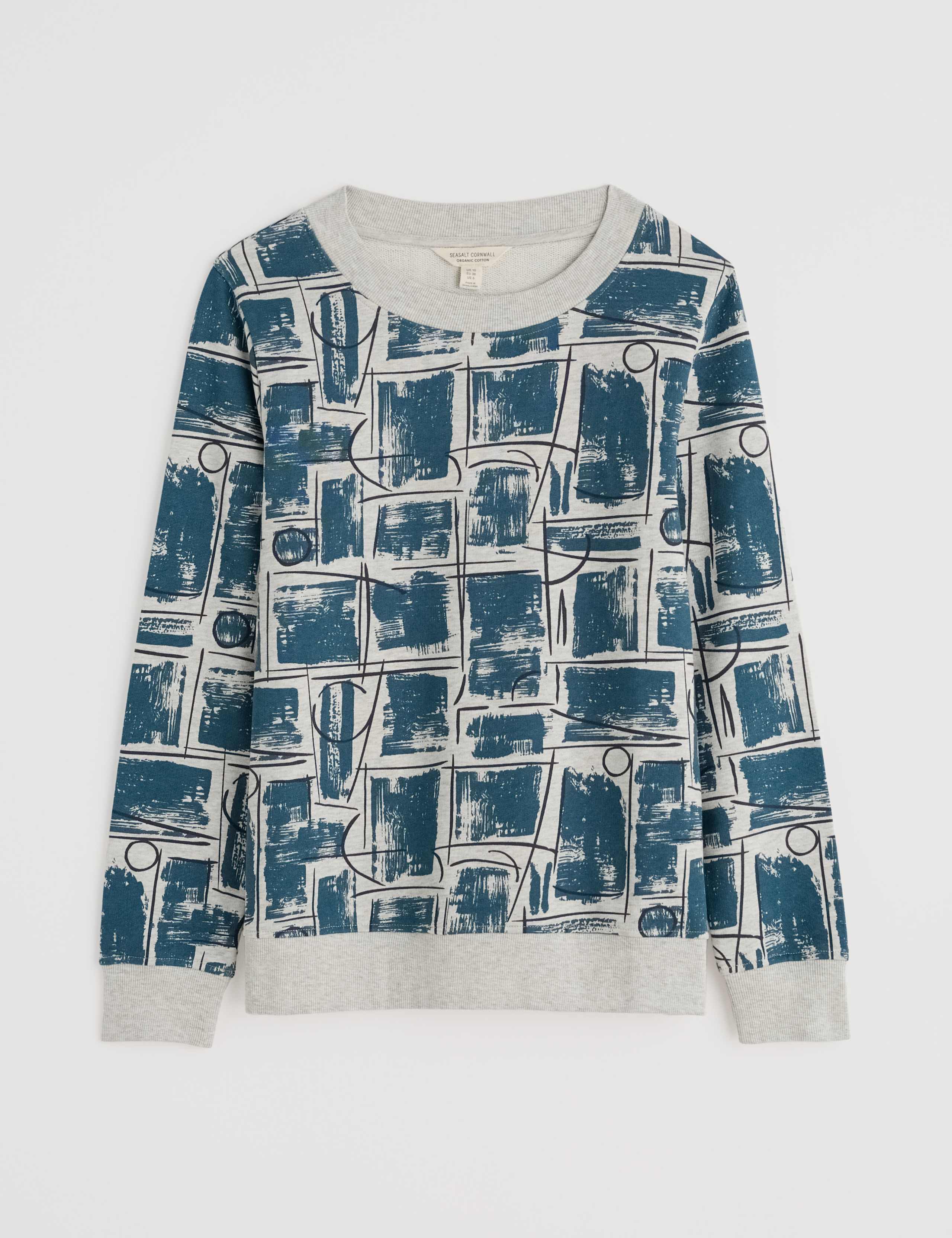 Pure Cotton Geometric Sweatshirt 2 of 4