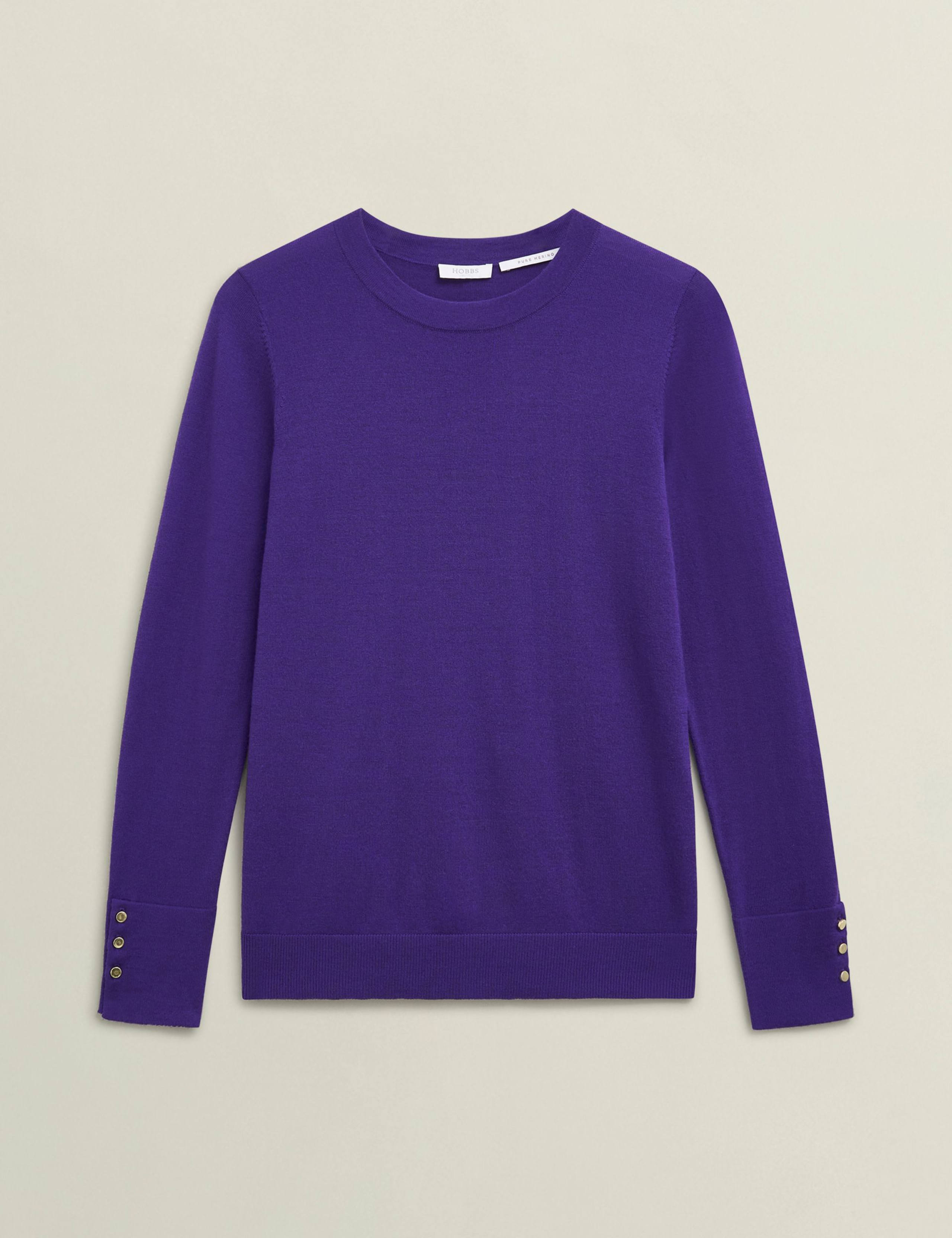 Pure Merino Wool Ribbed Crew Neck Jumper 2 of 5