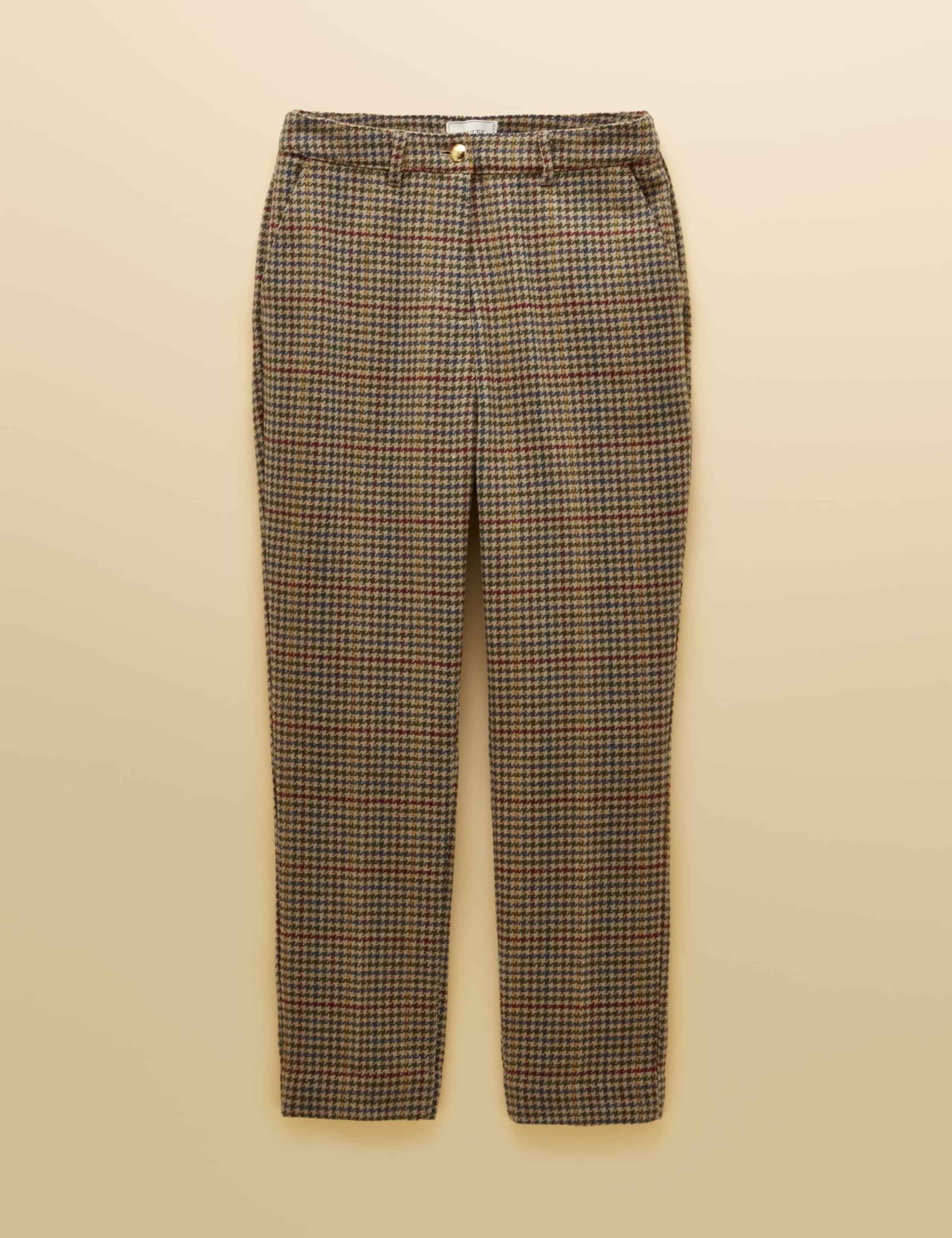 Checked Tapered Leg Trousers 2 of 7