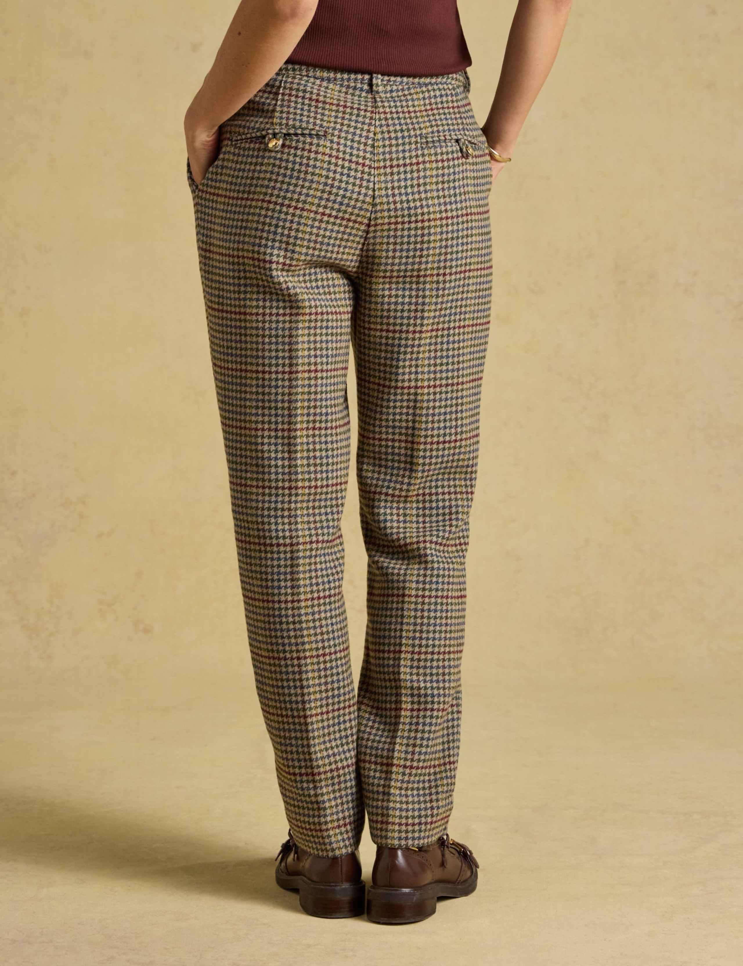 Checked Tapered Leg Trousers 3 of 7