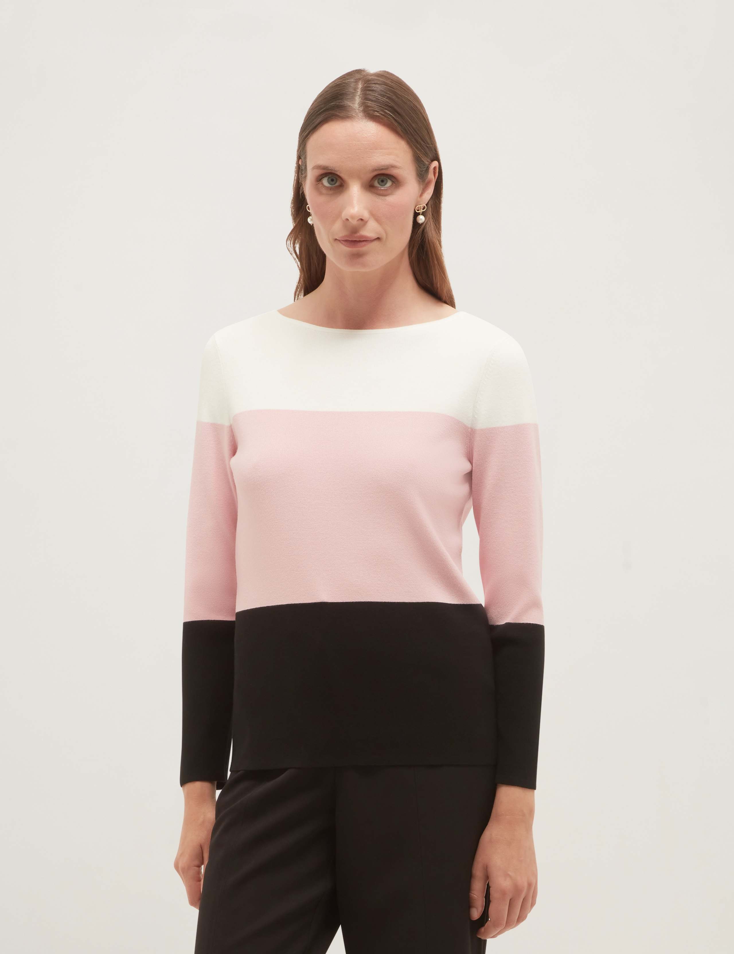 Colour Block Crew Neck Jumper 1 of 5