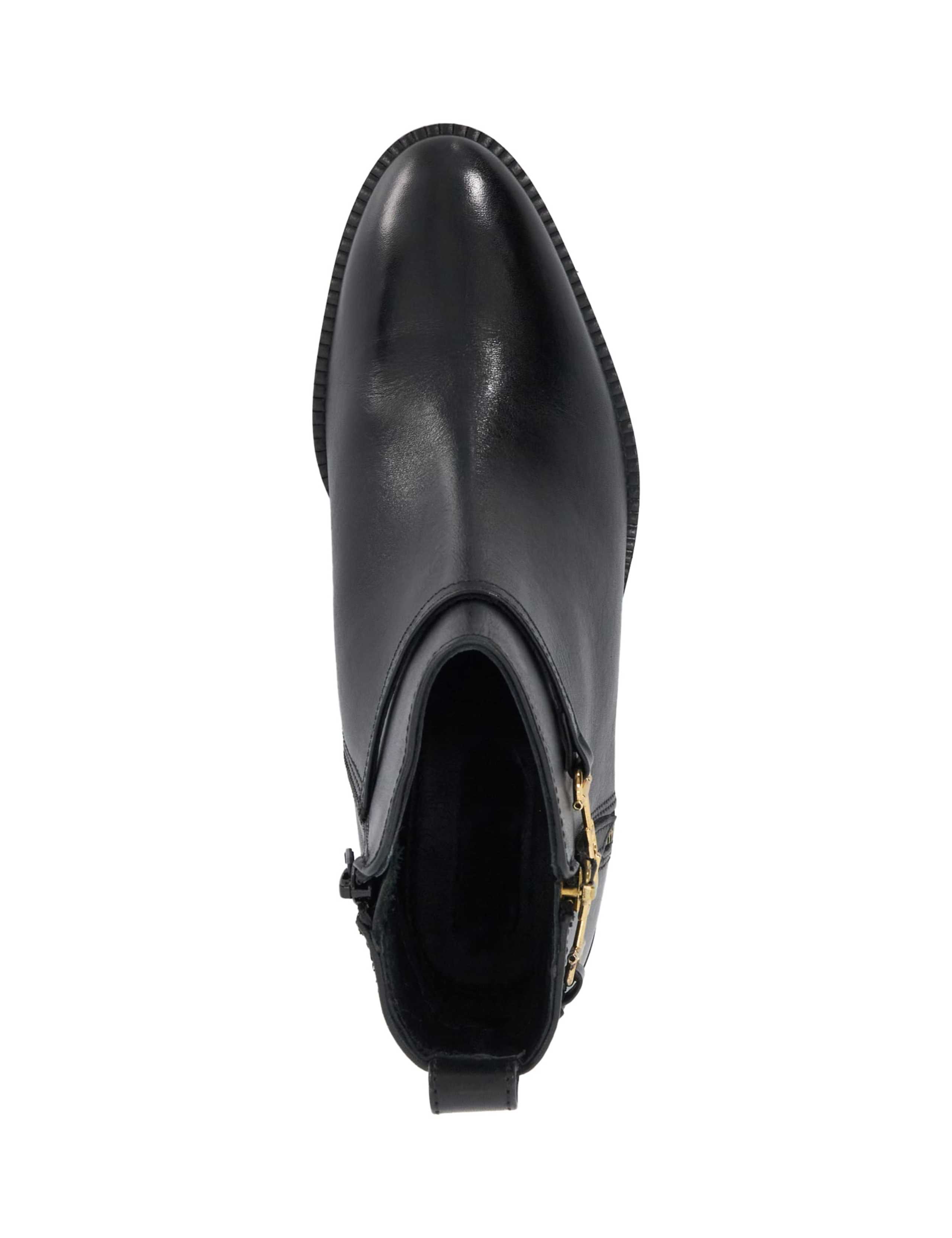 Wide Fit Leather Buckle Ankle Boots 2 of 5