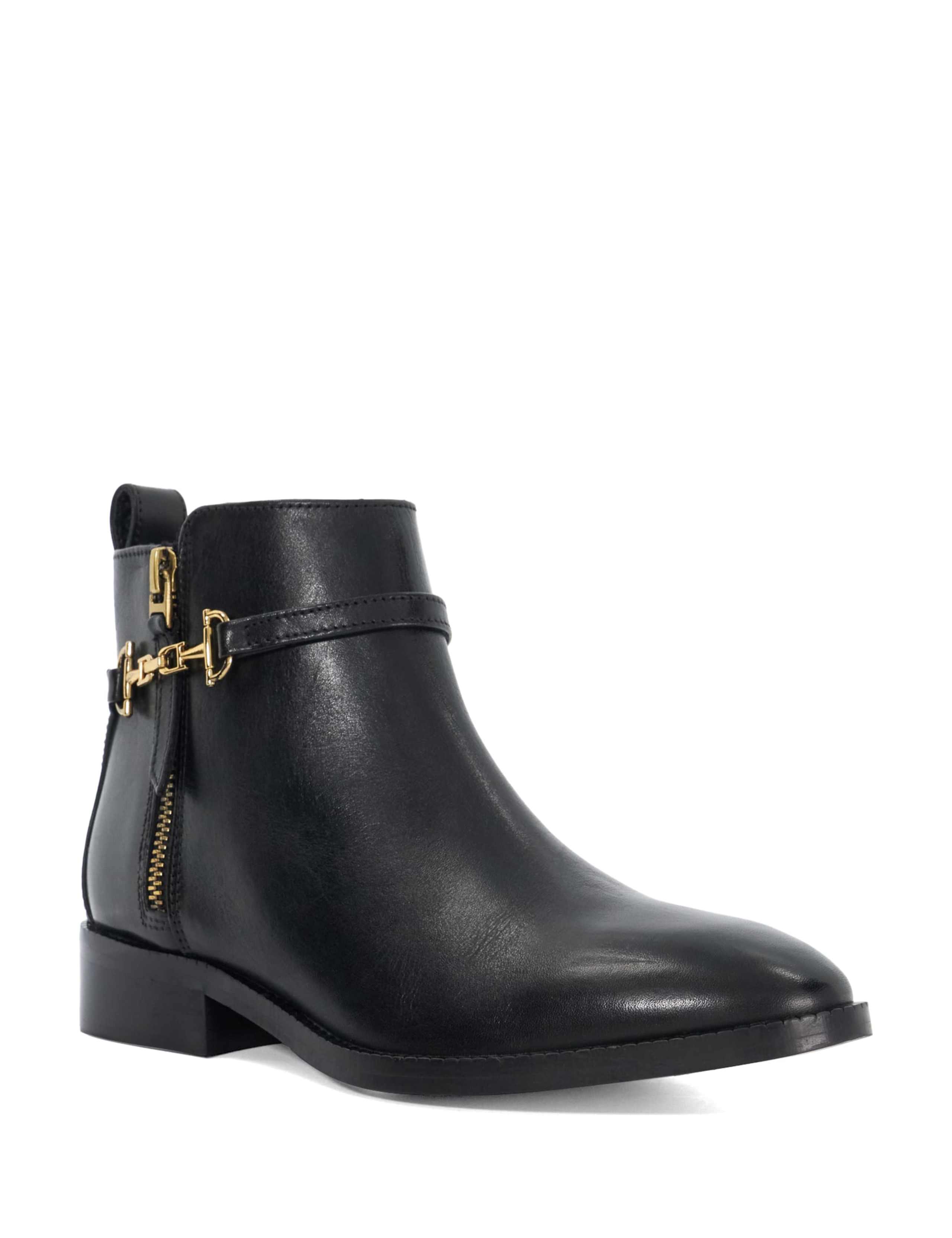 Wide Fit Leather Buckle Ankle Boots 3 of 5