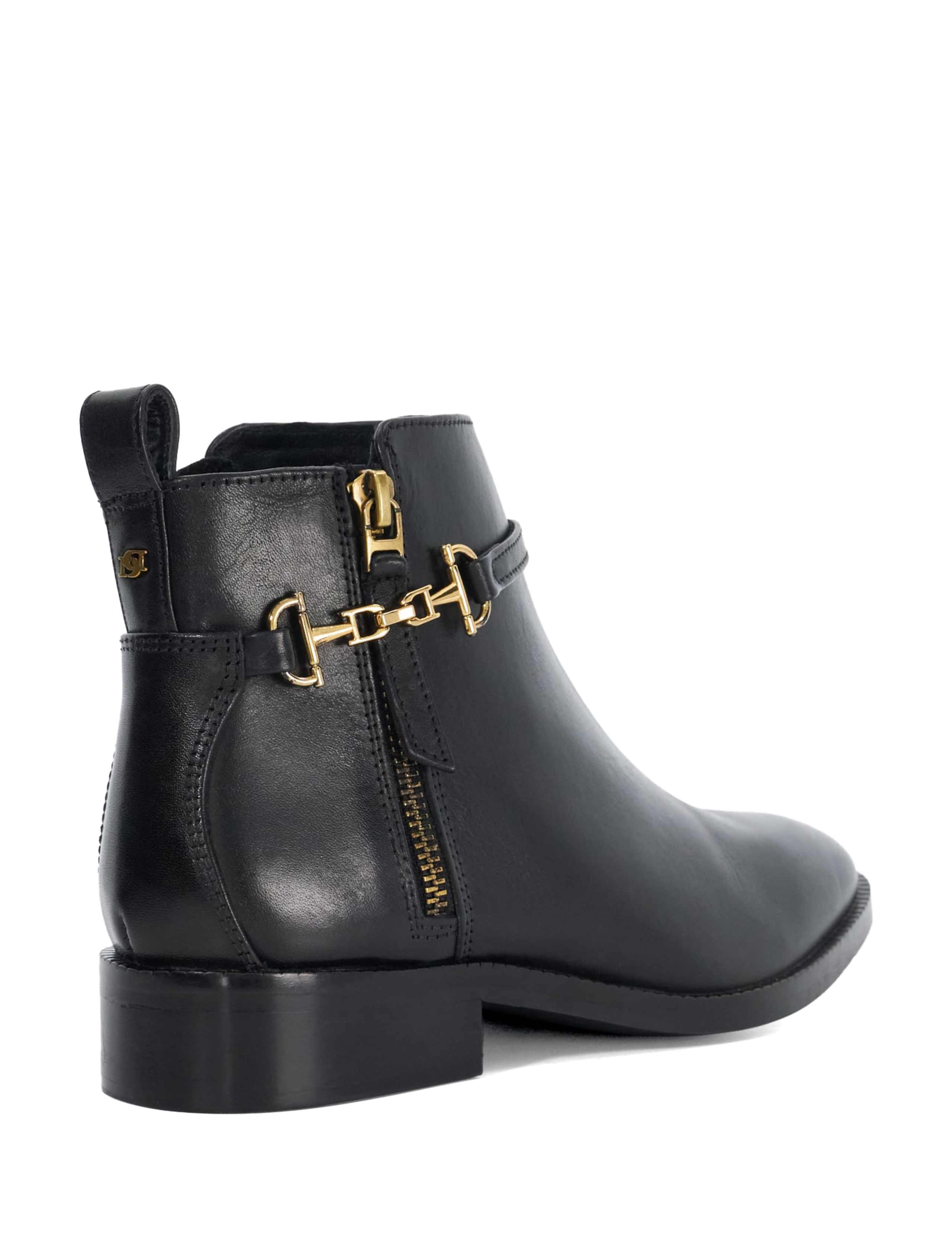 Wide Fit Leather Buckle Ankle Boots 4 of 5