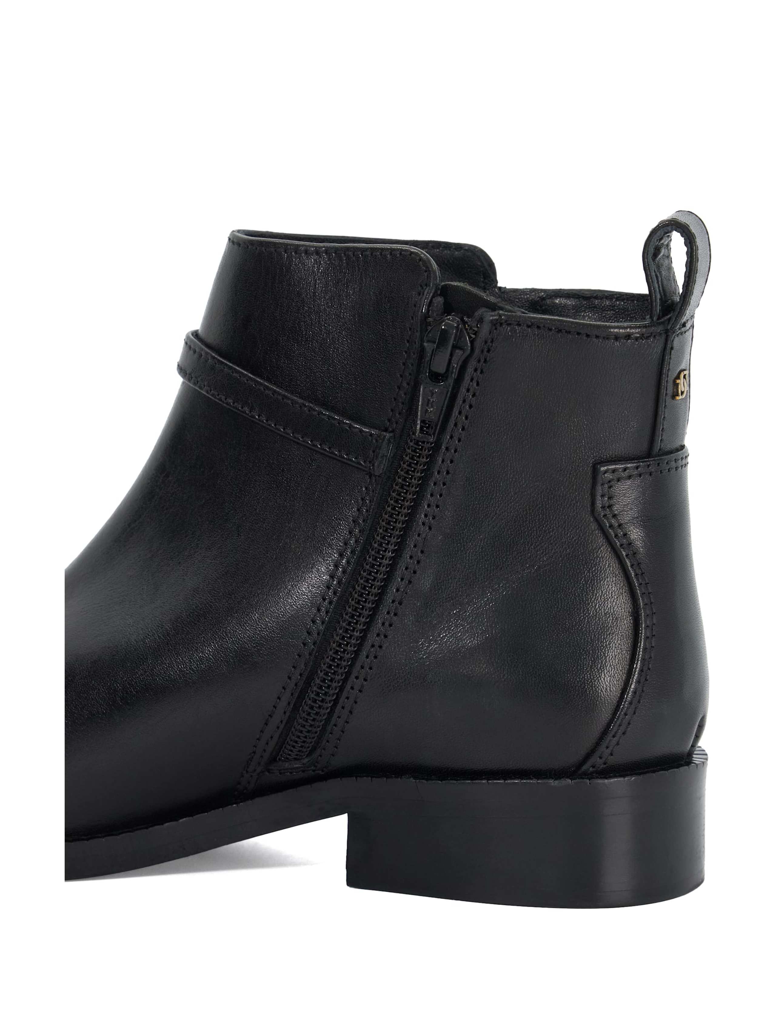 Wide Fit Leather Buckle Ankle Boots 5 of 5