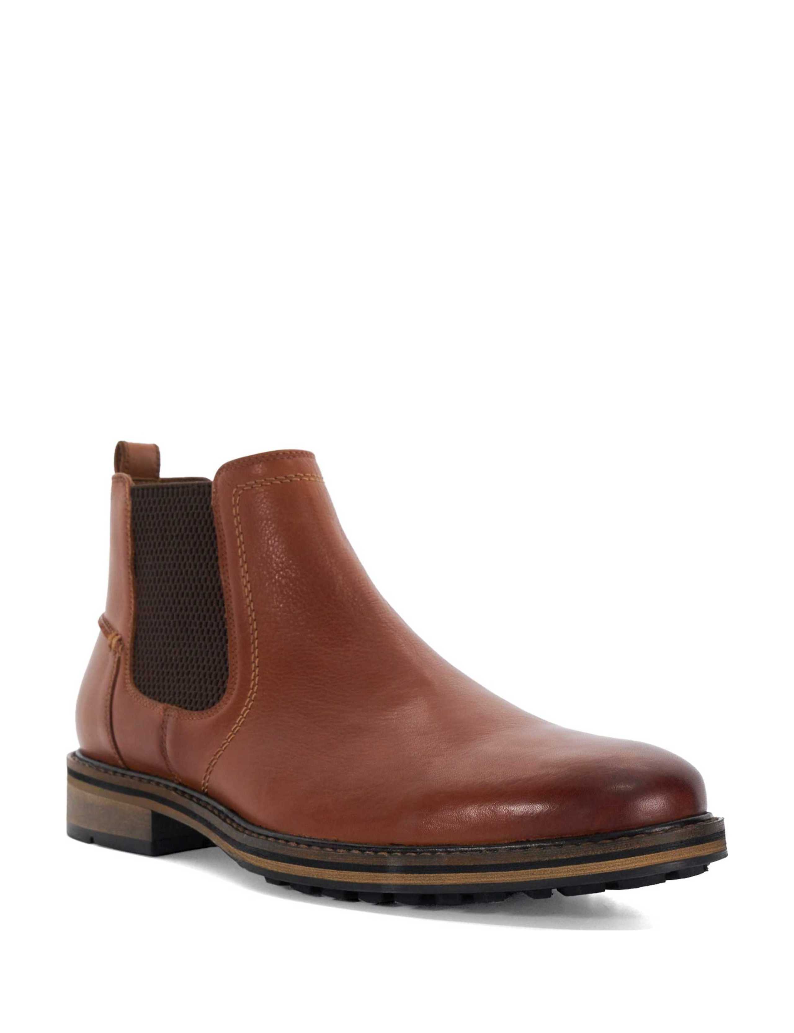 Wide Fit Leather Pull On Chelsea Boots 4 of 6